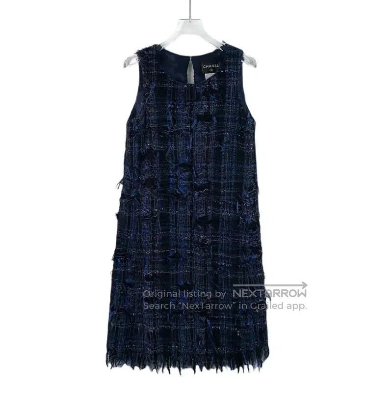 Chanel Chanel Deep Blue Cotton Women's Dress . Size XS / US 0-2 / IT 36-38 - 1 Thumbnail
