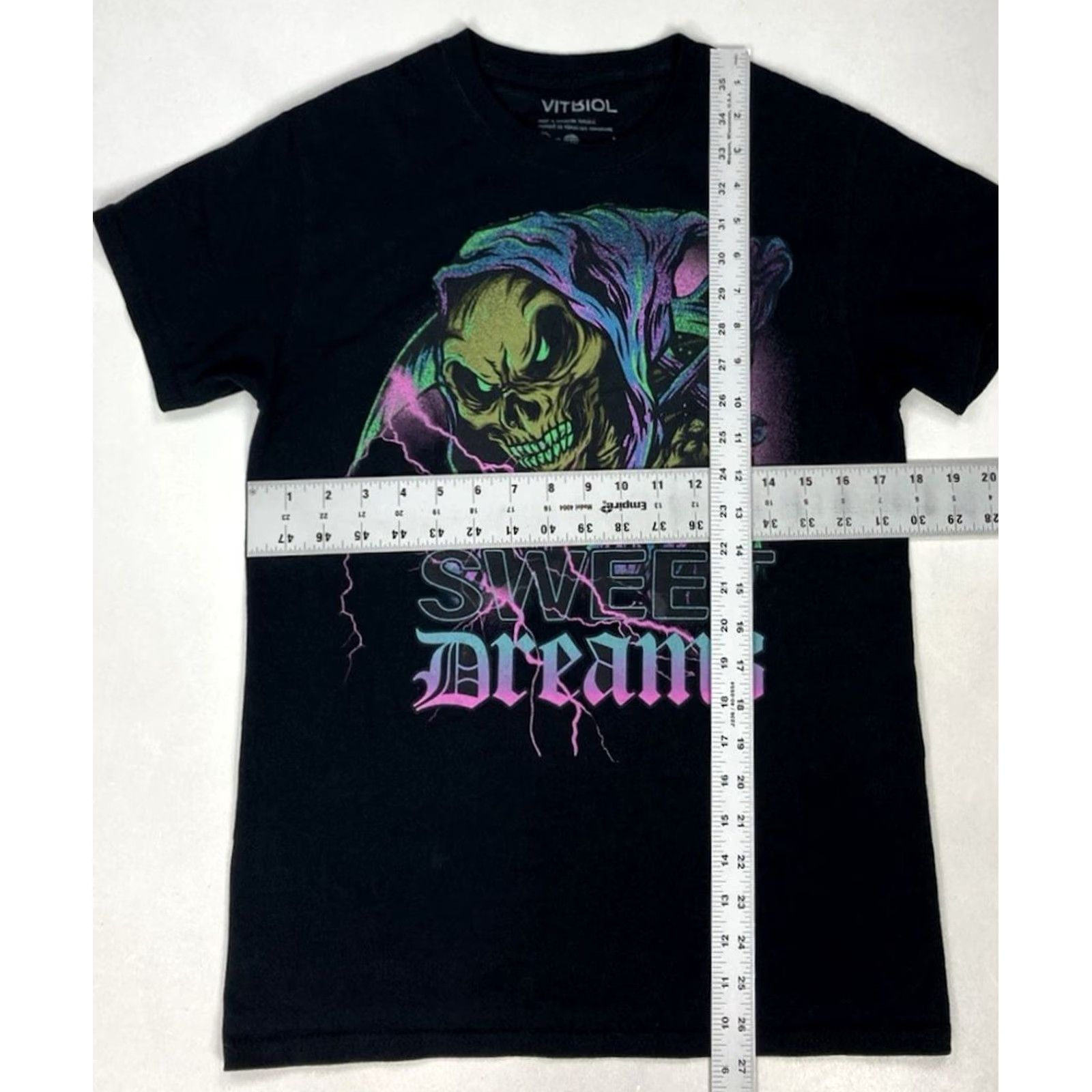 Vintage VITRIOL T-Shirt Graphic Short Sleeve Men Small Black Skull Dream Reaper Crew Neck Logo All Seasons Size US S / EU 44-46 / 1 - 5 Thumbnail