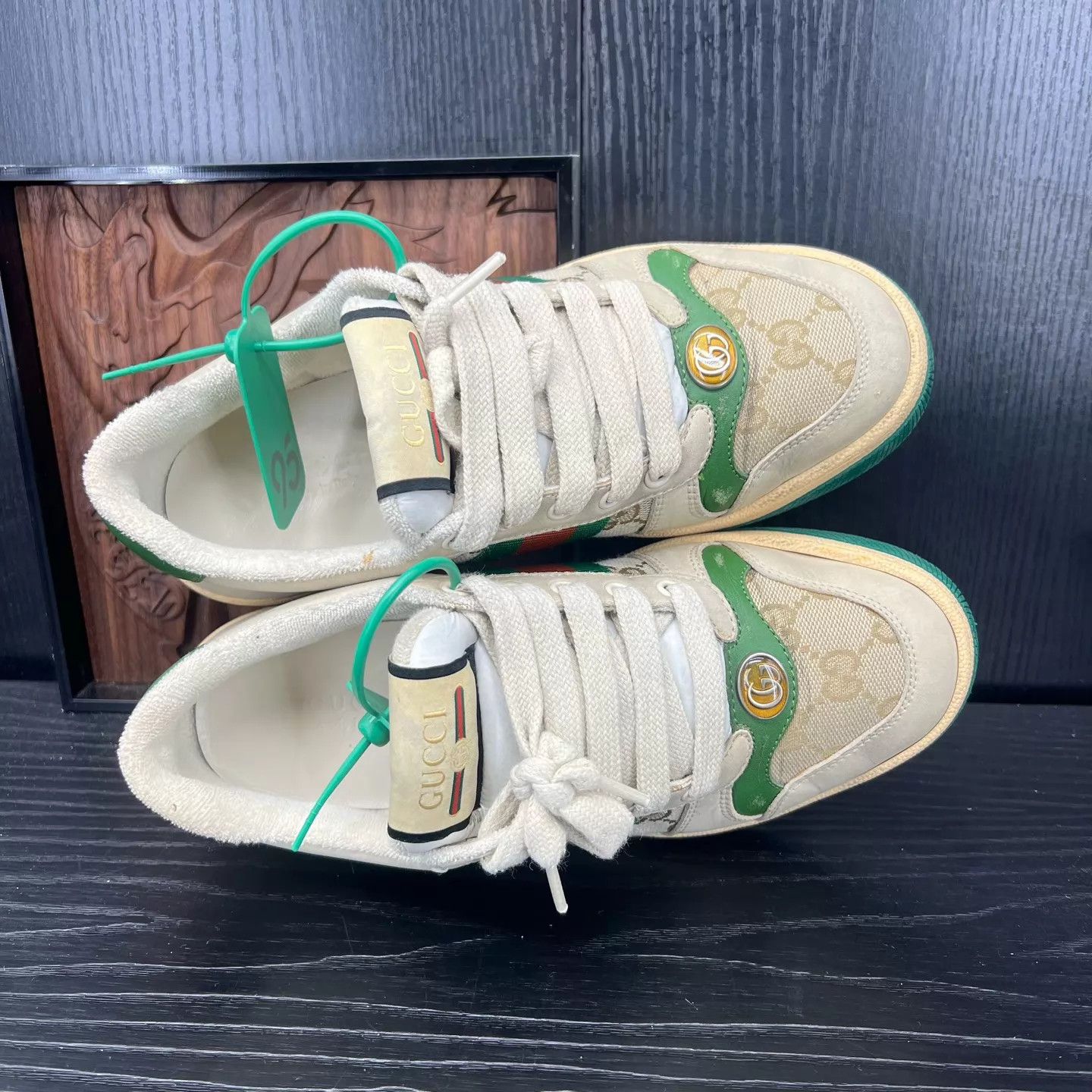 Gucci Gucci Rhyton Gray Green Size 36 Box included Size US 5.5 / IT 35.5 - 5 Thumbnail