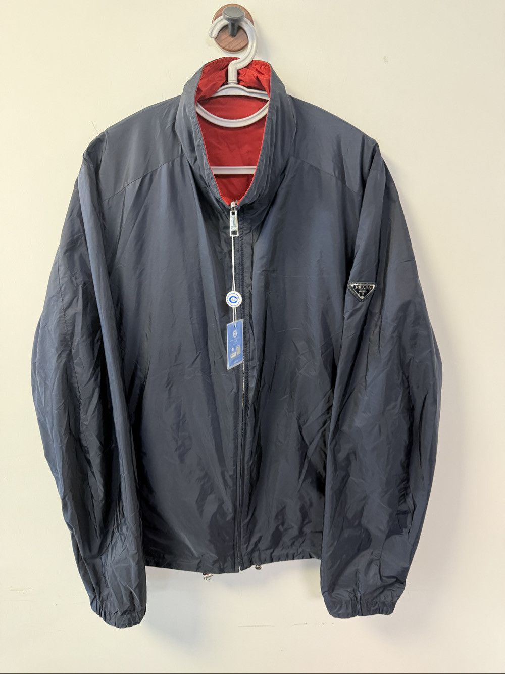 Prada Prada Triangle Logo Zip Jacket Size XL Size US XL / EU 56 / 4 - 1 Thumbnail