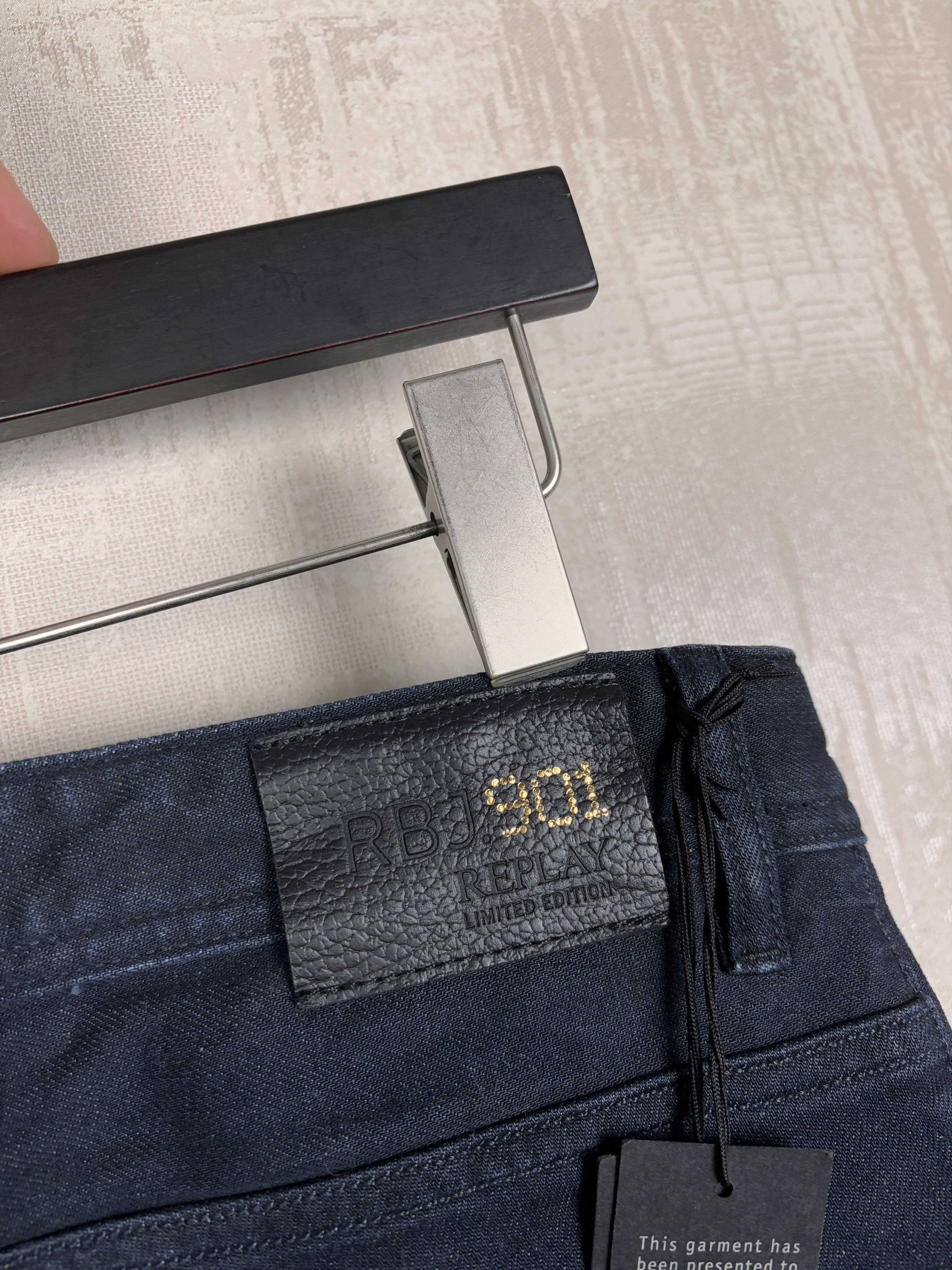 Replay Replay RBJ 901 Taper Jeans W 32 / L 34 Dark Blue RRP £ 125 Size US 32 / EU 48 - 5 Thumbnail