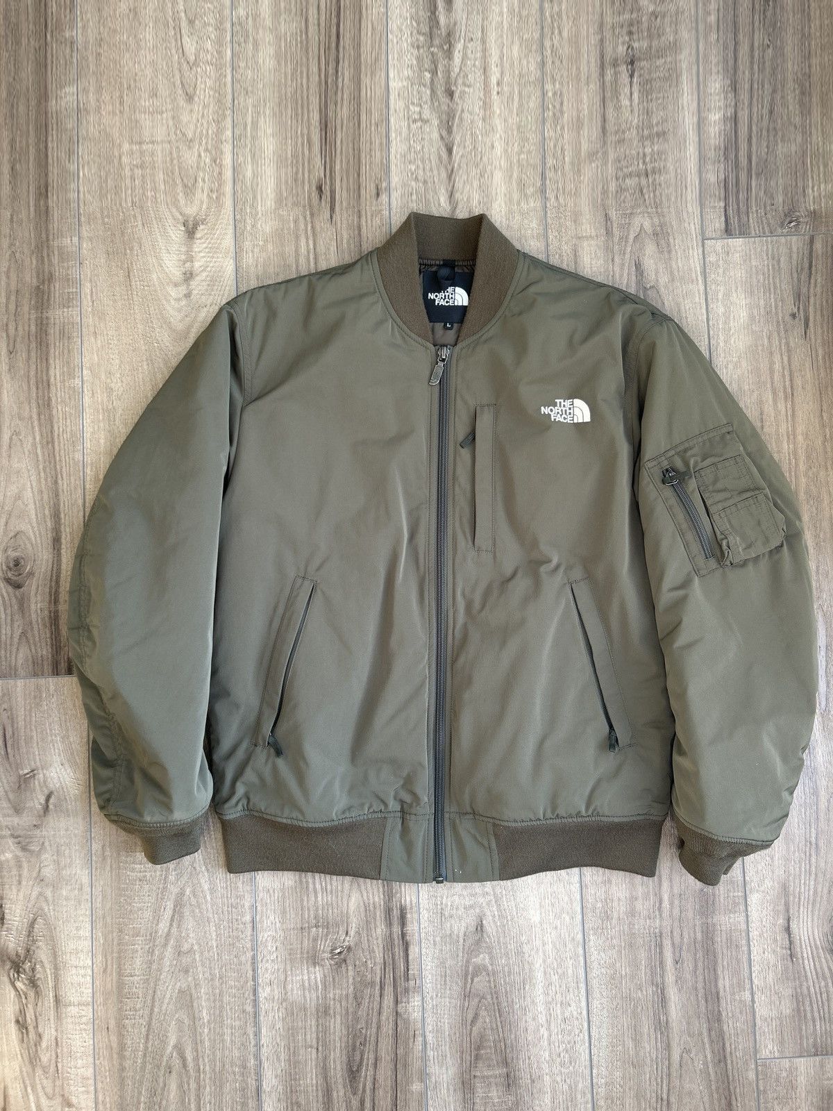The North Face 🇯🇵 The North Face Bomber Jacket Olive Green JP Exclusive Size US L / EU 52-54 / 3 - 1 Thumbnail