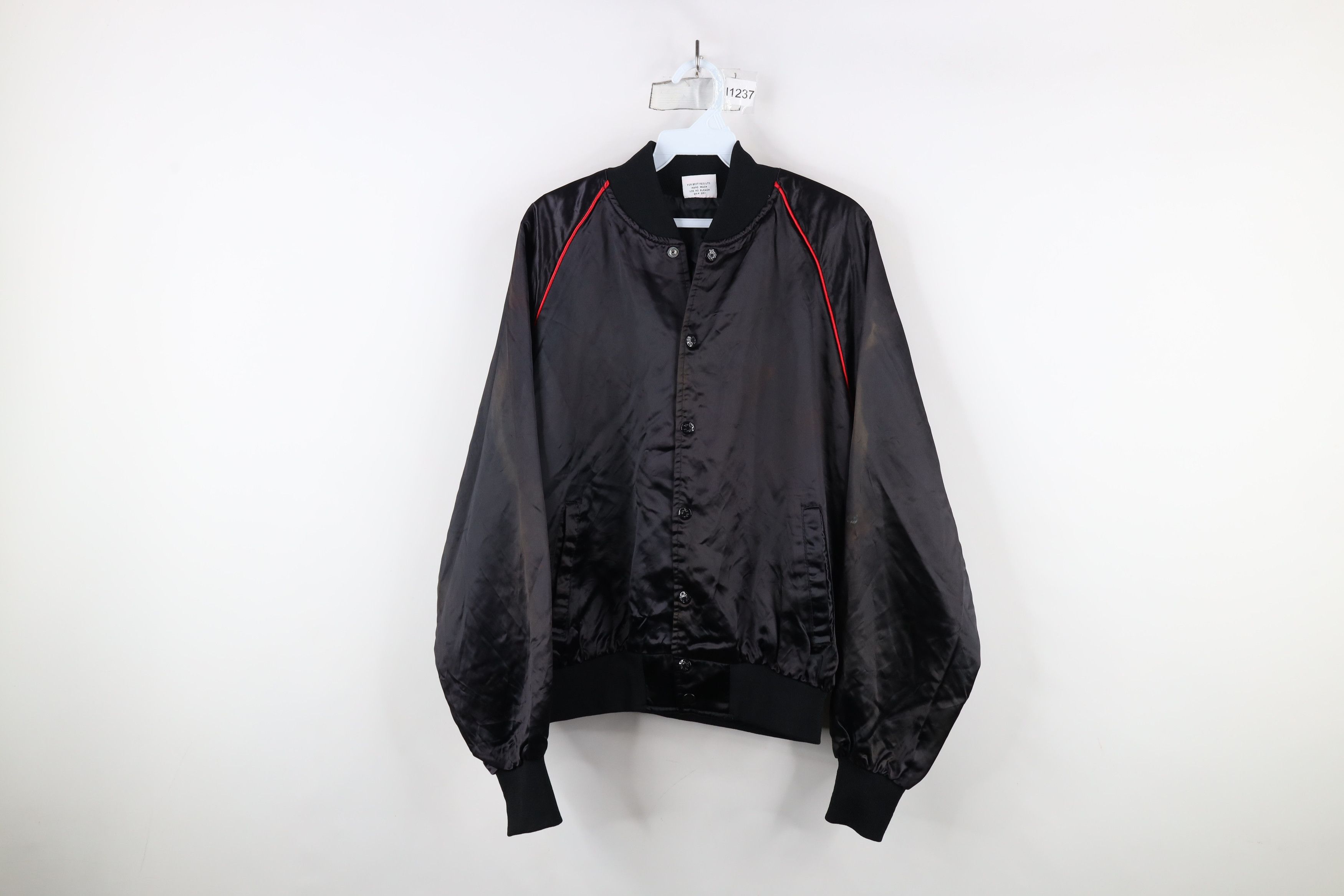 Vintage Vintage 70s 80s Streetwear Peacock Satin Bomber Jacket USA Size US L / EU 52-54 / 3 - 1 Thumbnail