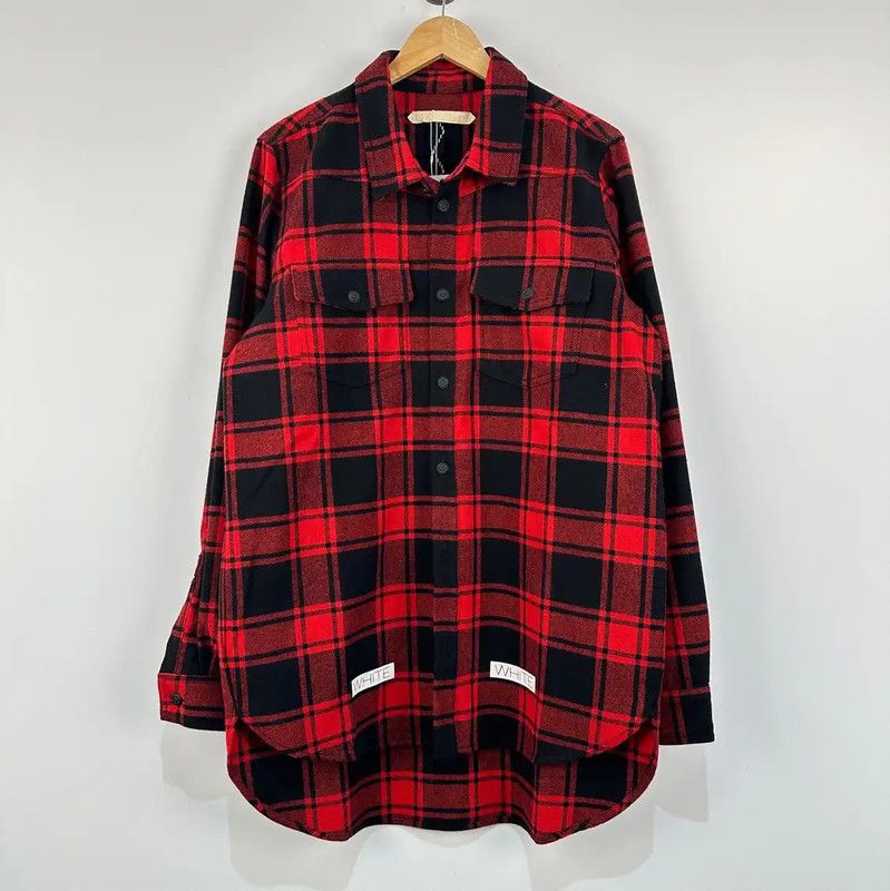 Off-White Off-White Red Wool Men's Cardigan 0089 Size US S / EU 44-46 / 1 - 1 Thumbnail