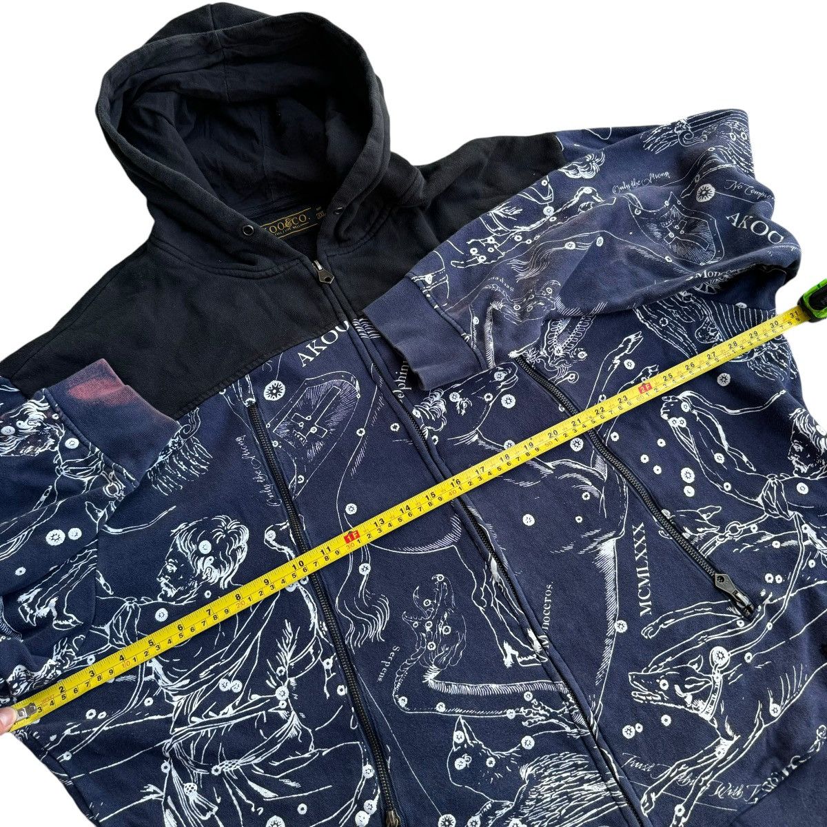 AKOO × Southpole × Vintage AKOO AOP Stars Constellations Y2K Skater Hoodie Southpole Size US XXL / EU 58 / 5 - 9 Thumbnail