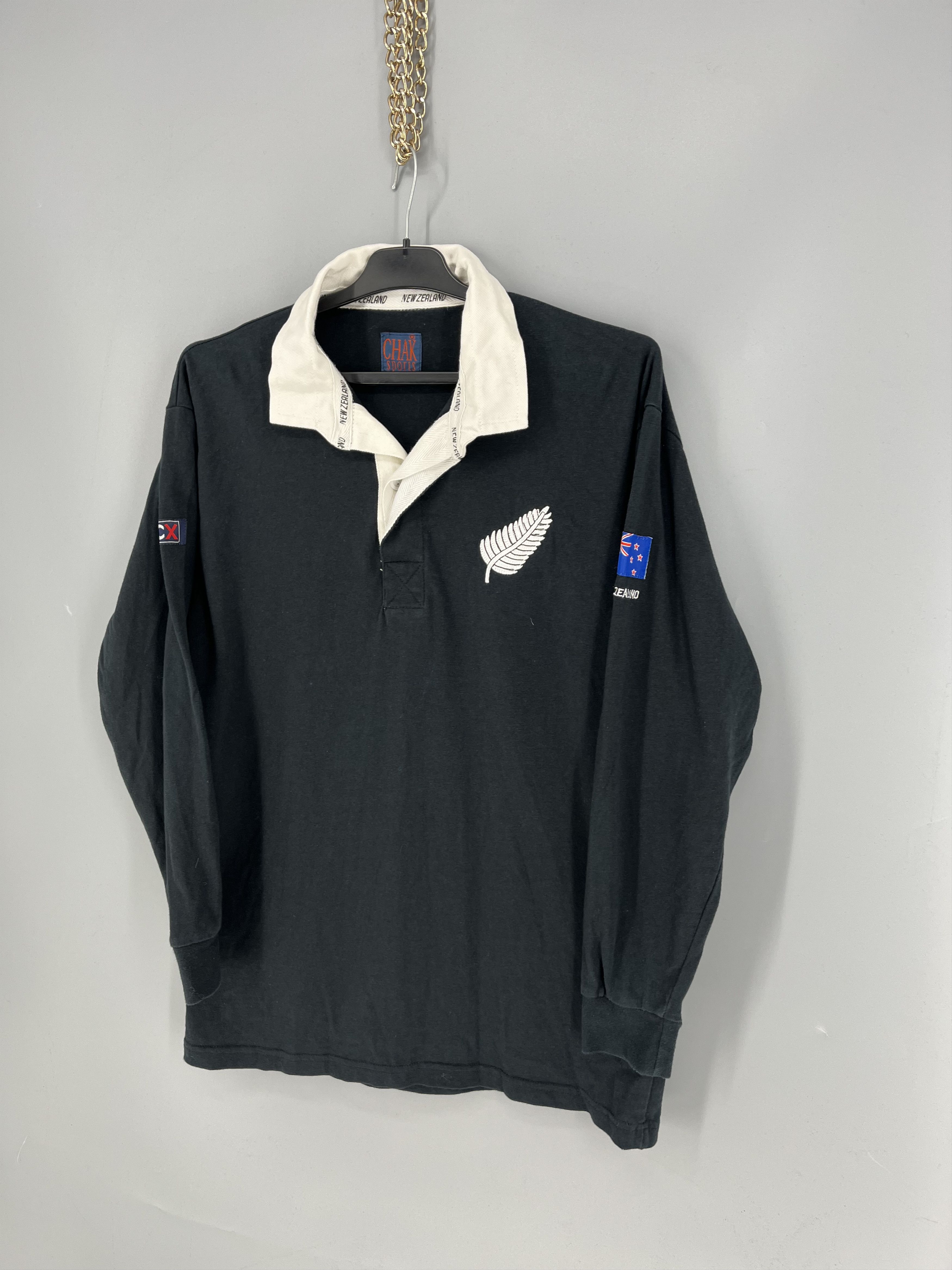 Canterbury of New Zealand Vintage 80-90`s New Zealand Rugby Union Shirt Cotton Traders Size US M / EU 48-50 / 2 - 3 Thumbnail