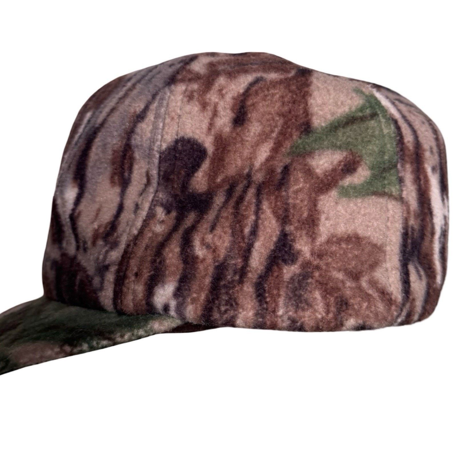 Realtree Vintage Realtree Fleece Hat Mens Size M Tre Bark Camo USA Size ONE SIZE - 4 Thumbnail