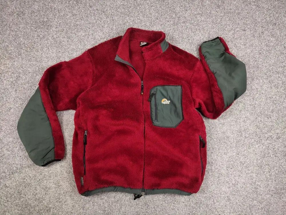 Japanese Brand Vintage 90's lowe Alpine Red Retro Fleece Zip Up Jacket Size US XL / EU 56 / 4 - 4 Thumbnail