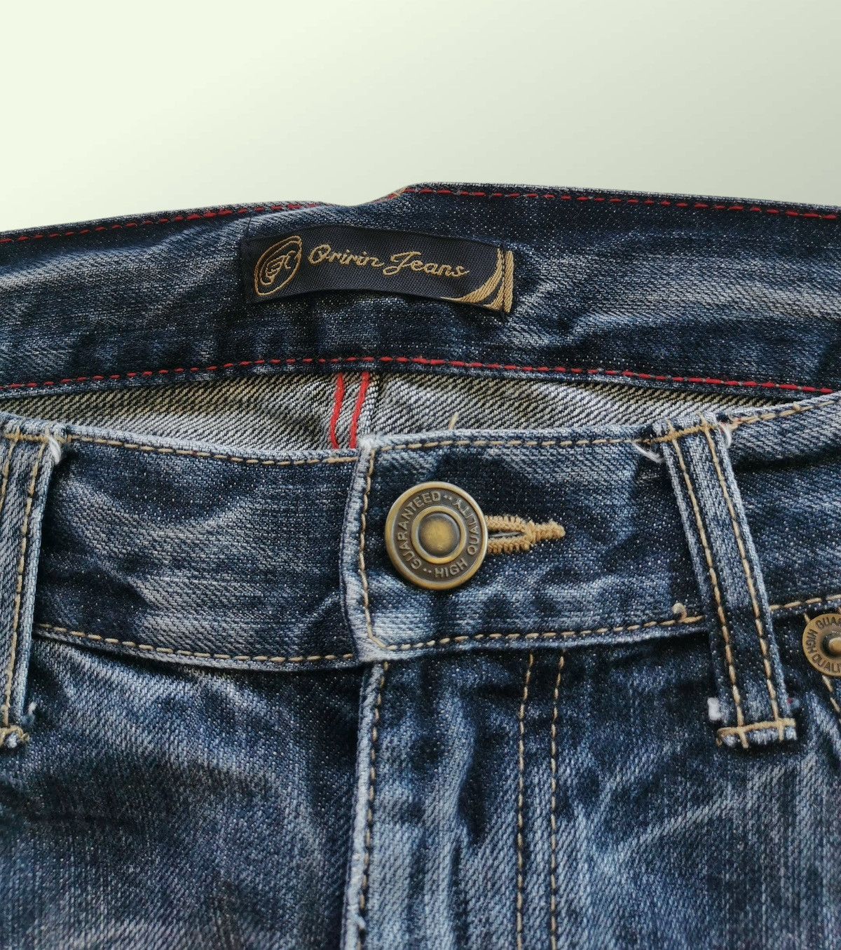Japanese Brand Oririns Spirits Flare Denim Jeans Size US 33 - 1 Thumbnail