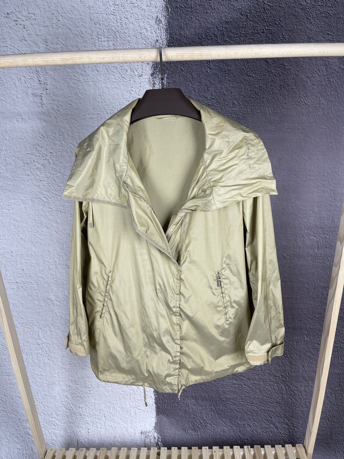 Jil Sander Jil Sander golden nylon shimmer jacket size 38 Size XS / US 0-2 / IT 36-38 - 1 Thumbnail
