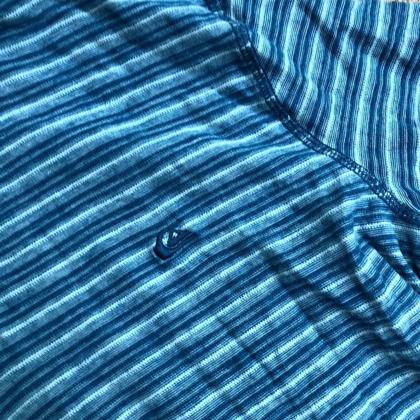 Quiksilver VTG Y2K QUICKSILVER Striped Hoodie Sweatshirt Men's LARGE Blue Pullover Cotton Size US L / EU 52-54 / 3 - 4 Thumbnail