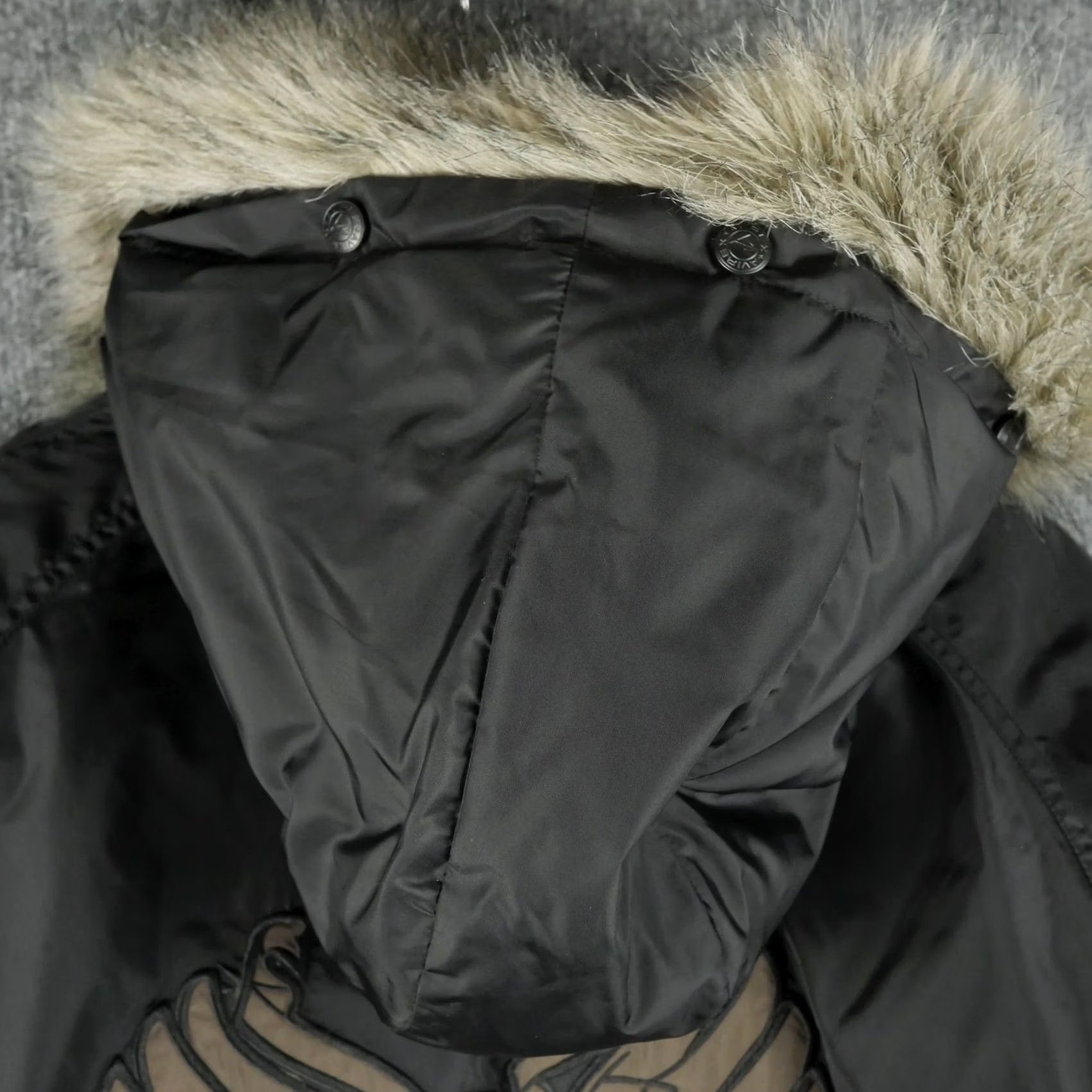 Avirex VINTAGE Avirex Jacket Mens XL Black Down Parka Fur Hood Eagle Embroidered USA Army Patch Size US XL / EU 56 / 4 - 6 Thumbnail