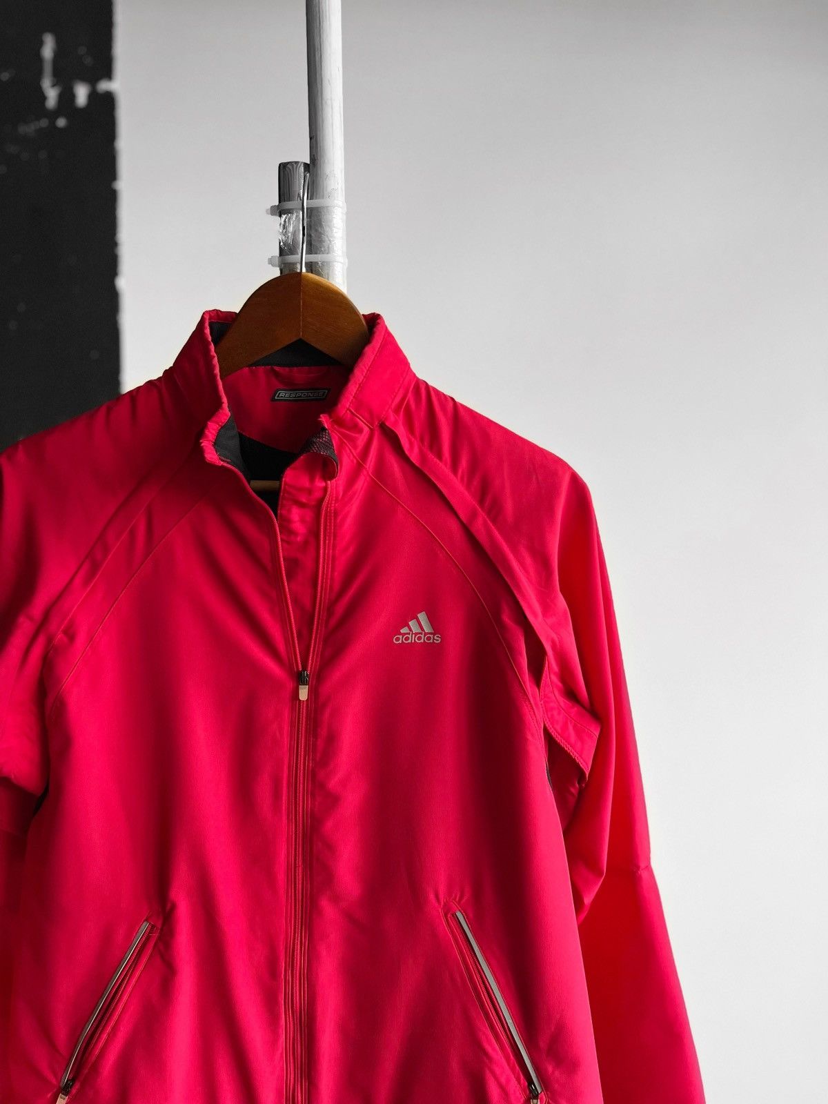 Adidas Adidas Response Hot Pink Womens Full Zip Jacket Vest 2 in 1 Size M / US 6-8 / IT 42-44 - 2 Thumbnail