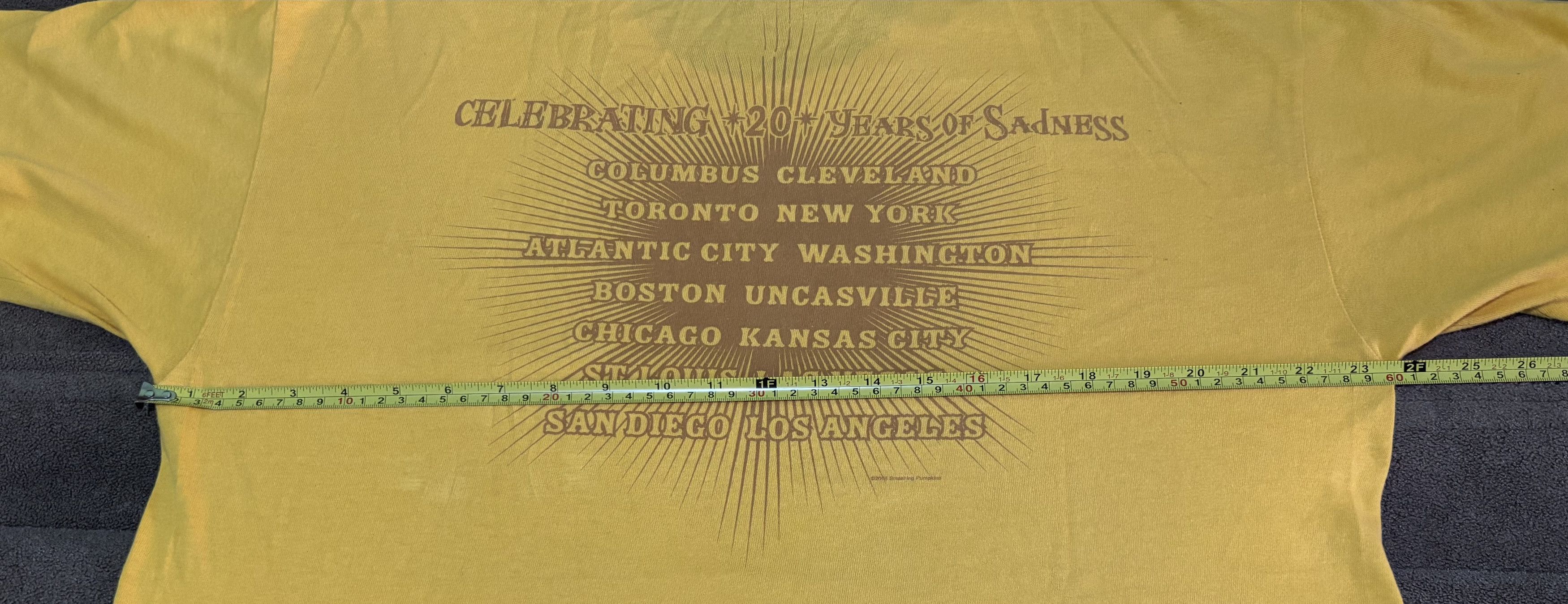 Band Tees Vintage SMASHING PUMPKINS Shirt 20th Anniversary Size US L / EU 52-54 / 3 - 8 Thumbnail