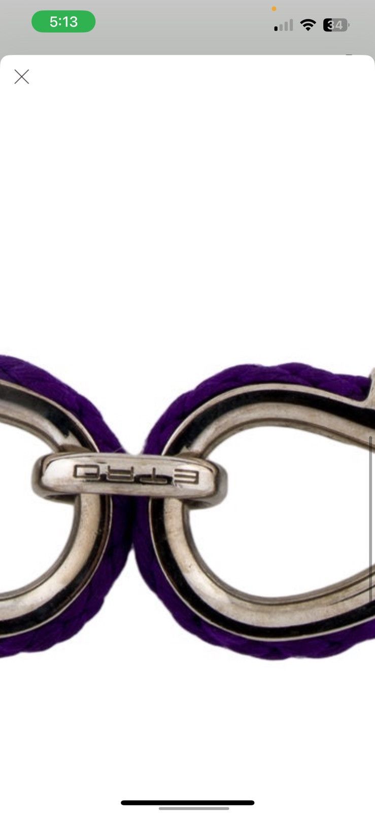 Etro ETRO purple braided & silver claw buckle waist belt Size ONE SIZE - 6 Thumbnail