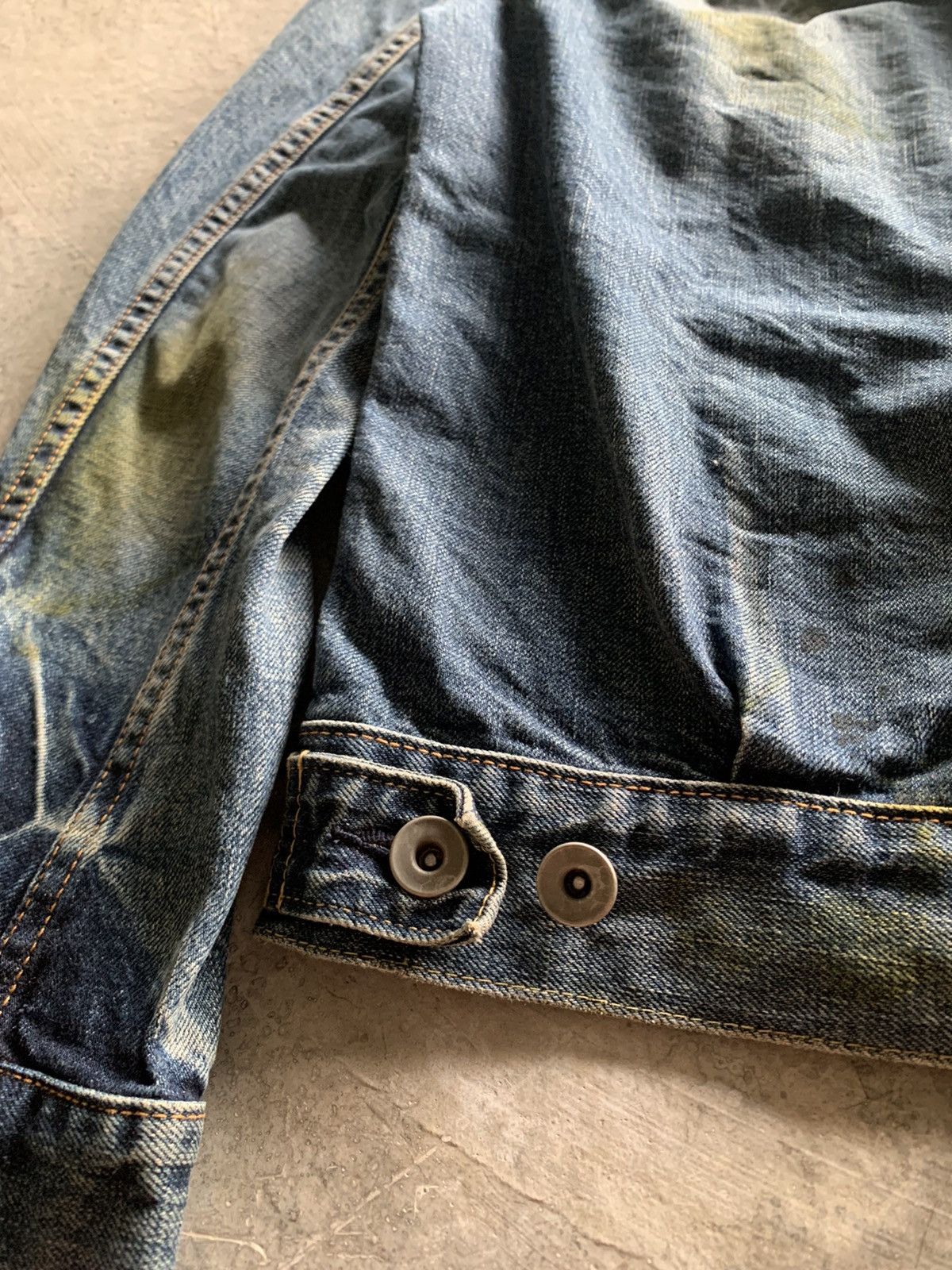 Japanese Brand ARCHIVED miharayasuhiro japanese denim jacket splatter vtg Size US S / EU 44-46 / 1 - 24 Thumbnail