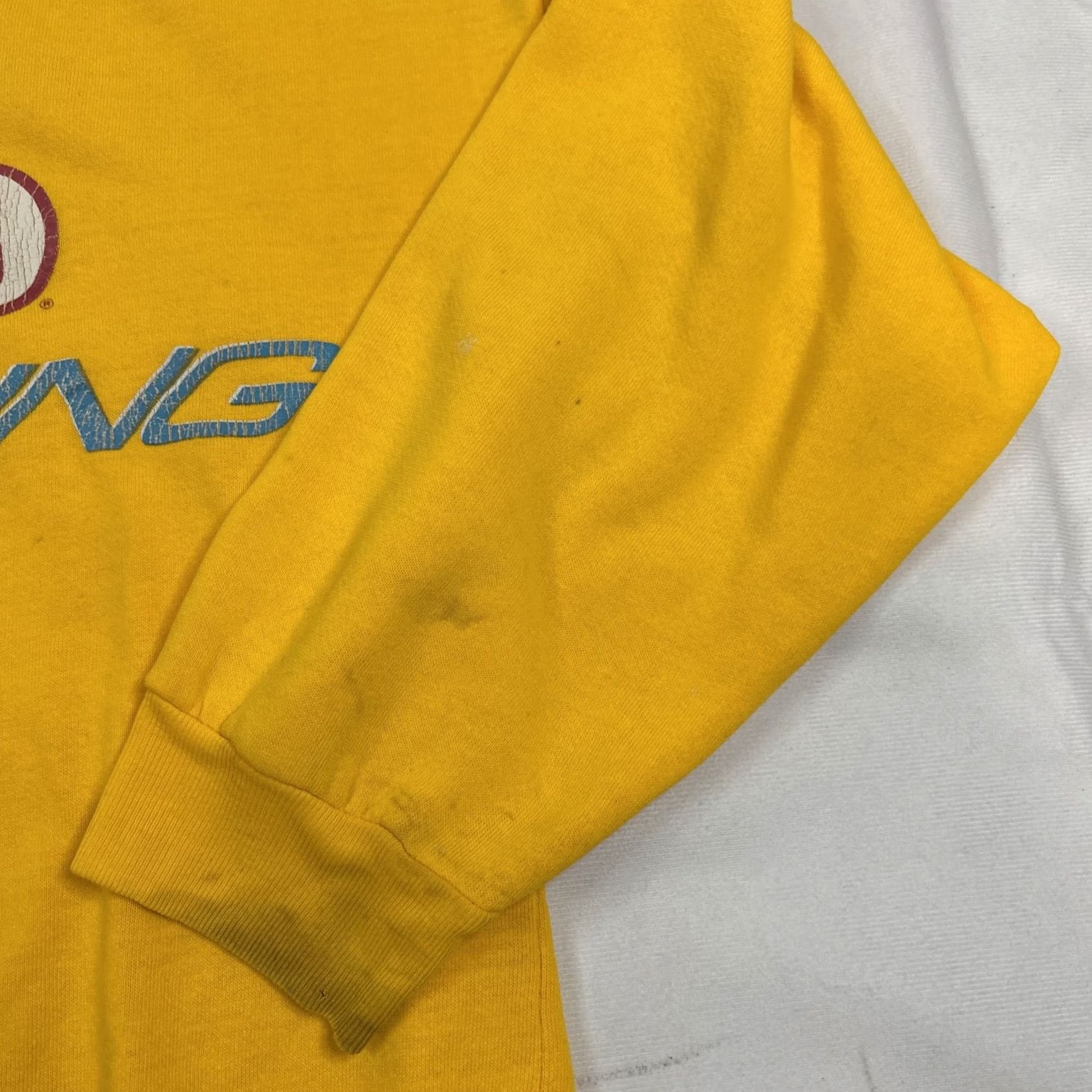 Vintage VINTAGE Crisco Racing Pullover Sweatshirt Men L Yellow Crewneck Mens Size US L / EU 52-54 / 3 - 4 Thumbnail