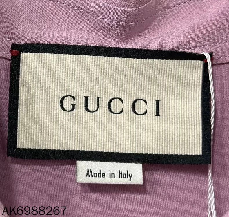 Gucci Gucci Pink silk shirt 2502-Nextarrow Size US XXS / EU 40 - 5 Thumbnail
