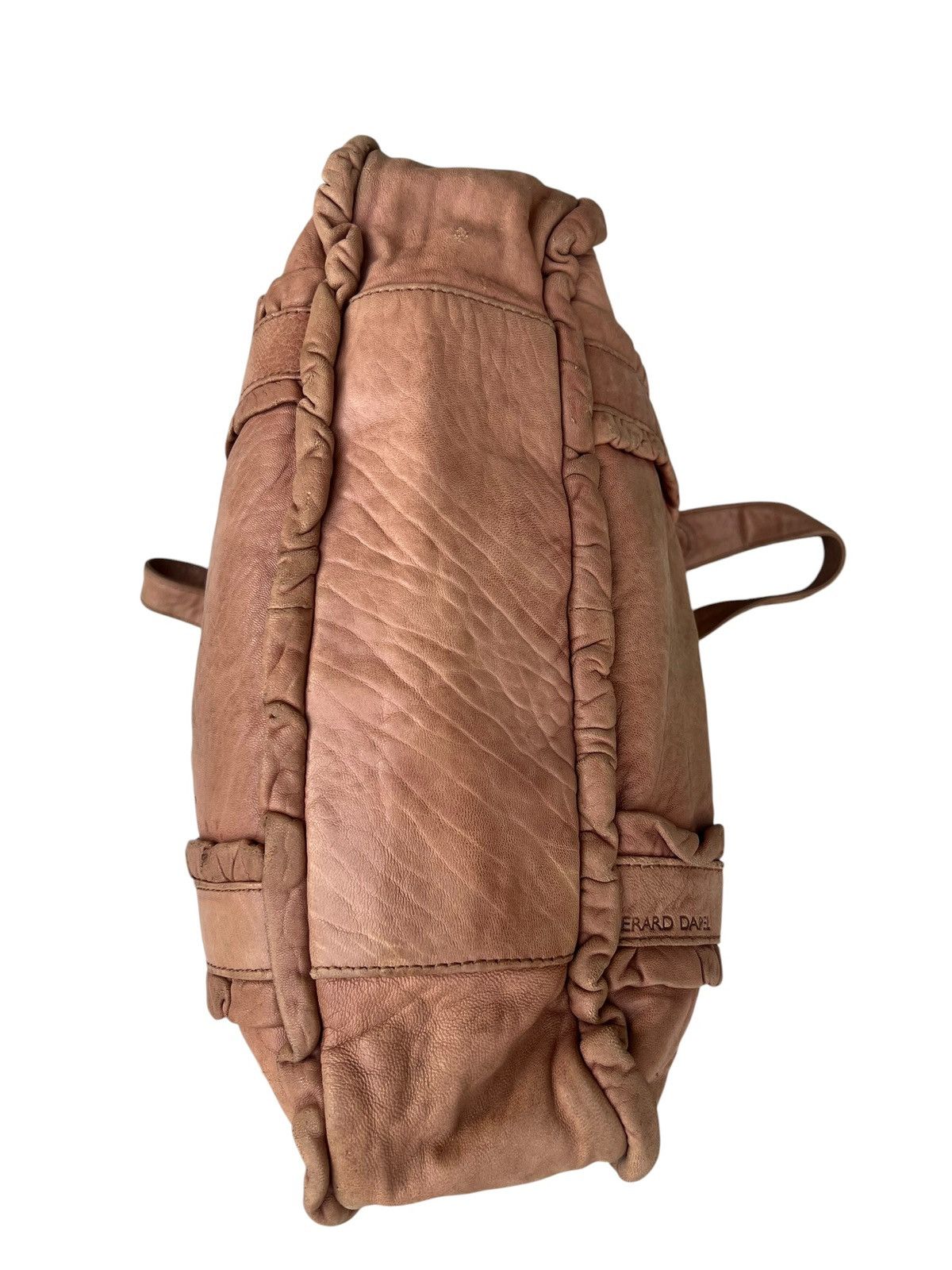 Leather Vintage Gerard Darel Distressed Patina Leather Tote Bag Size ONE SIZE - 18 Thumbnail