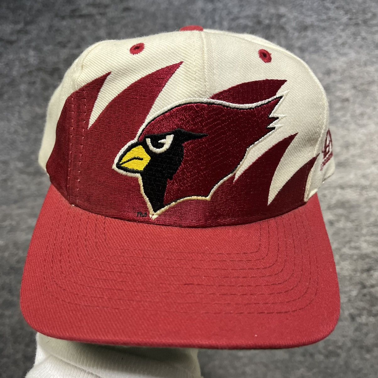 Logo Athletic Vintage 90s Arizona Cardinals Sharktooth NFL Snapback Hat Size ONE SIZE - 2 Thumbnail