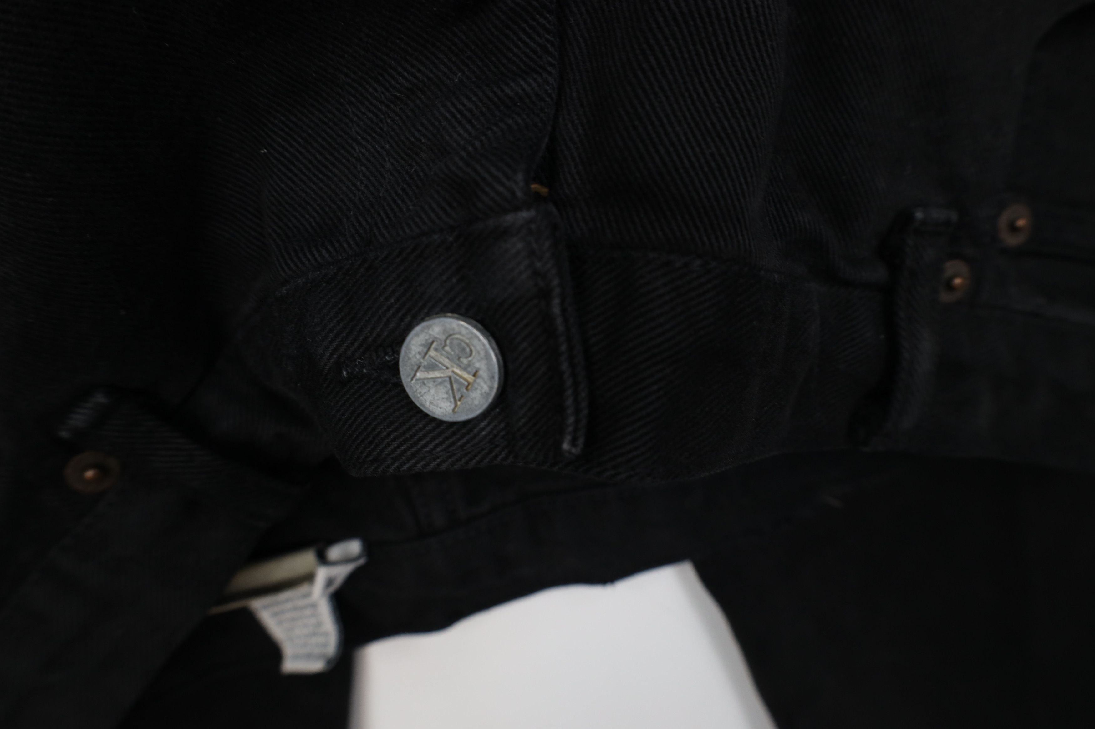 Calvin Klein Vintage 90s Calvin Klein Fit Denim Jeans Black Cotton Size US 38 / EU 54 - 11 Thumbnail