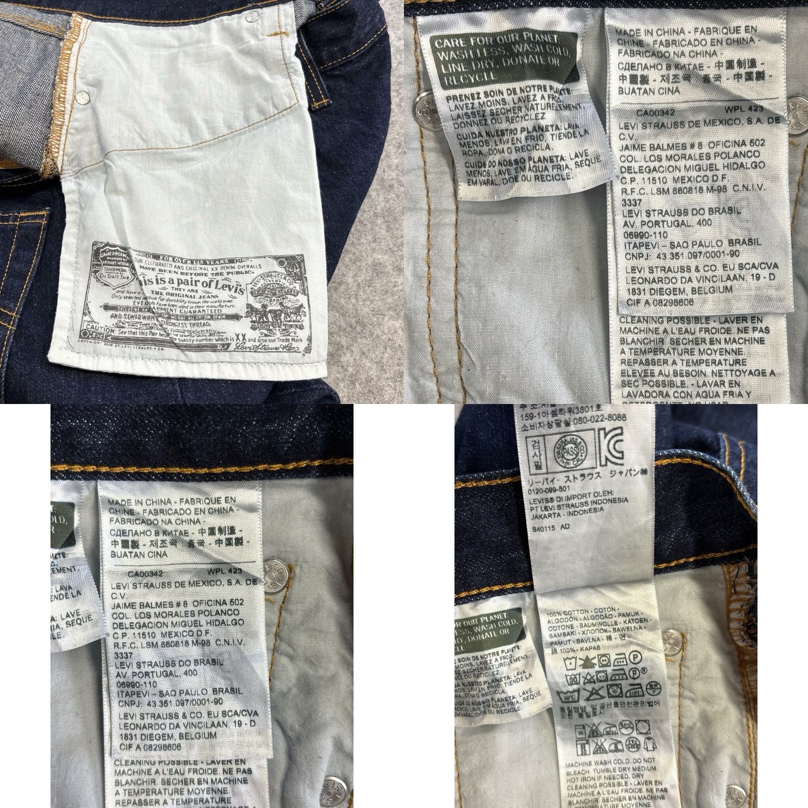 Levi's Levi’s 501 Jeans W36” L30” Darkwash Blue Men’s Button Fly Pant Straight Leg Jeans Regular Fit Mens Right Now Wearing 501 Series Vintage No Size US 36 / EU 52 - 8 Thumbnail