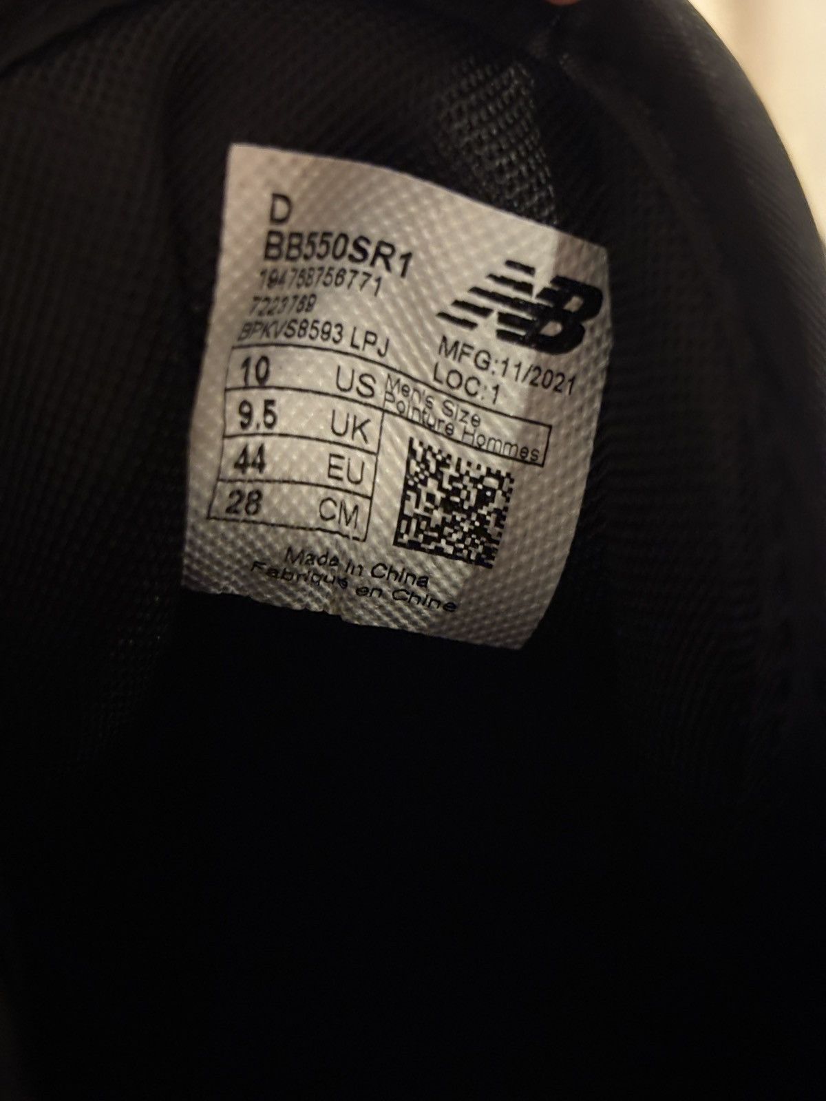 New Balance New Balance 550 Grey Black Size US 10 / EU 43 - 8 Thumbnail