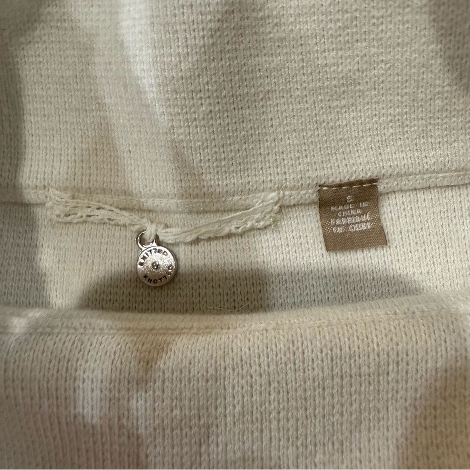 Anthropologie Knitted & Knotted Cashmere Blend Crochet Sweater Women Small Size S / US 4 / IT 40 - 6 Thumbnail