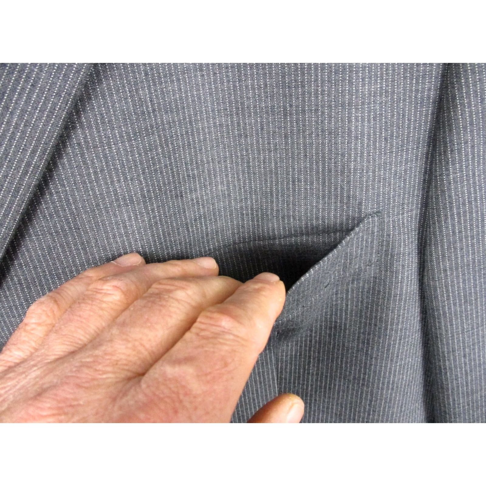 Brooks Brothers Brooks Brothers Suit Jacket Mens 42R Gray Pinstripe Wool 3 Button Size 42R - 2 Thumbnail