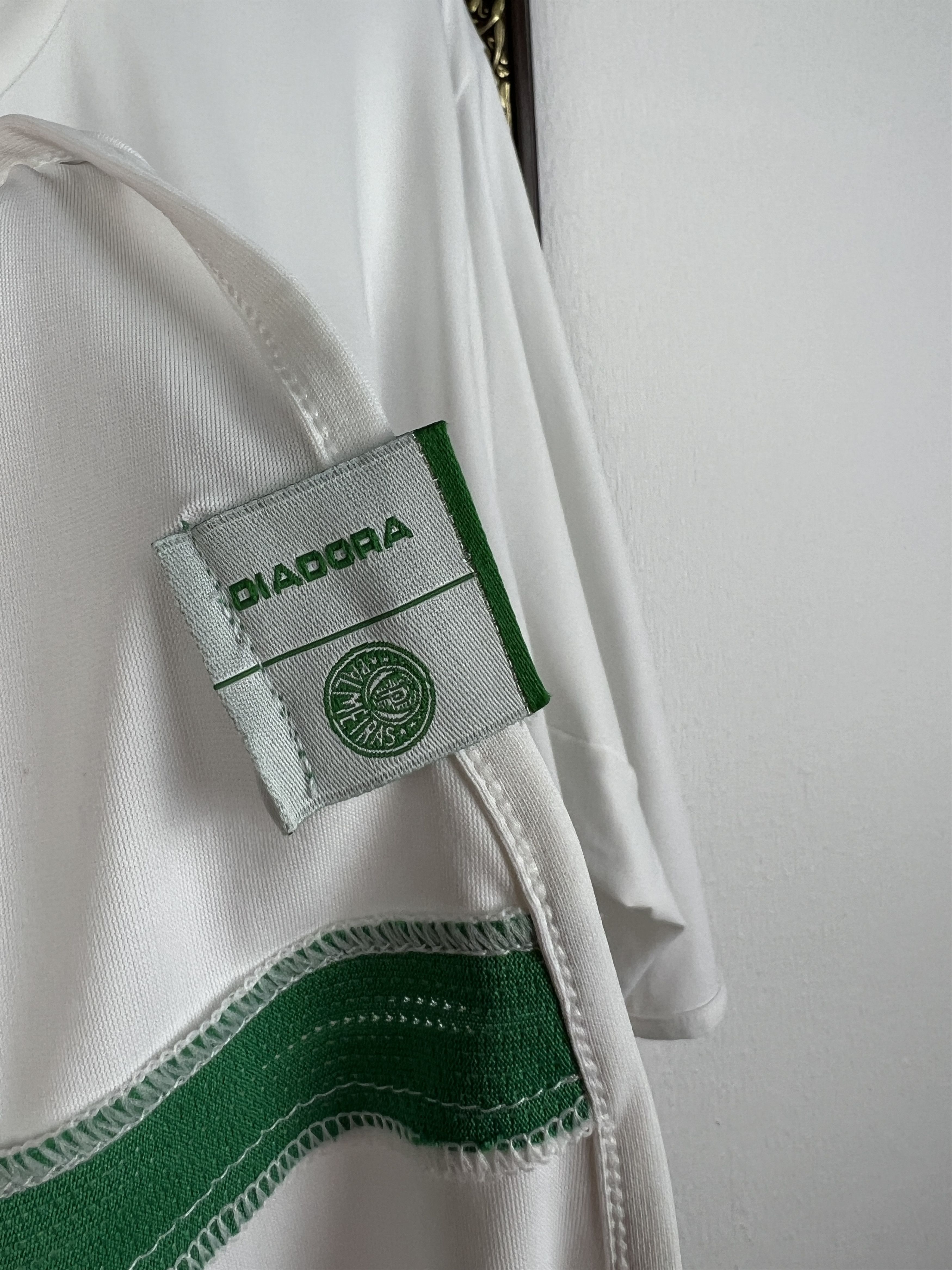 Diadora Palmeiras Away football shirt Soccer Player Issue Jersey Size US XL / EU 56 / 4 - 6 Thumbnail