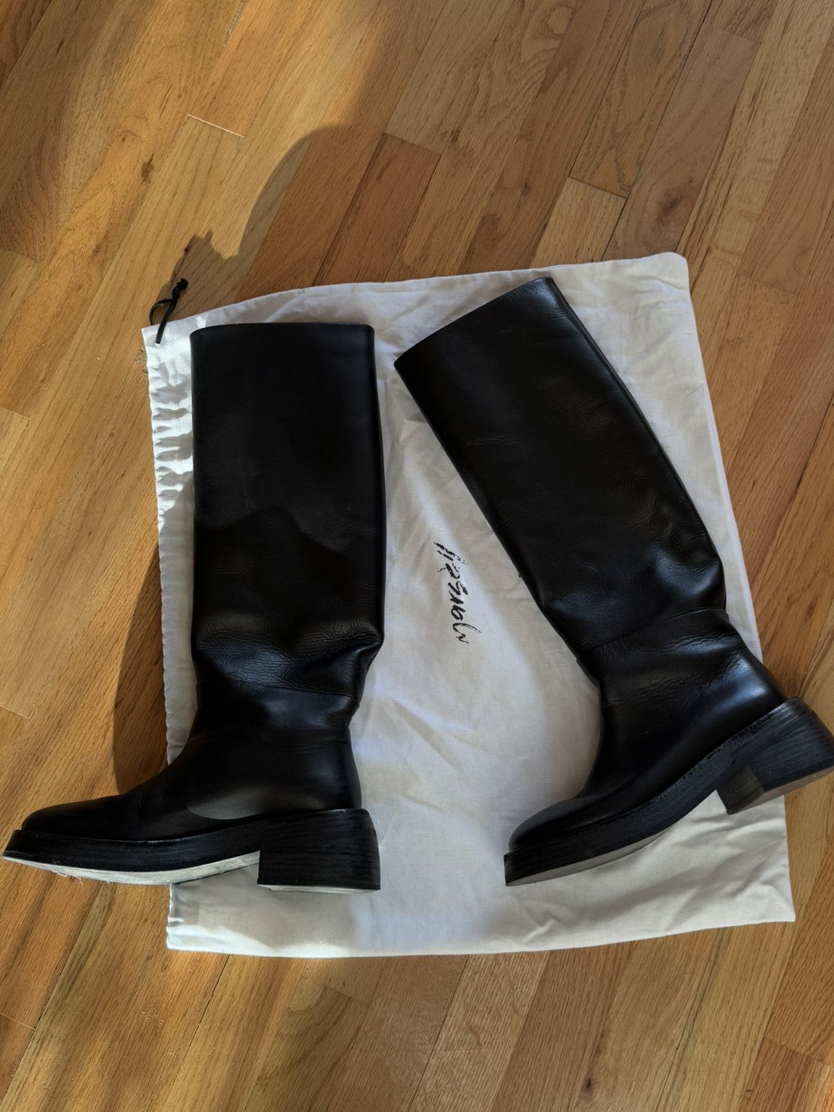Marsell marsell knee-high block heel boots Size US 6 / IT 36 - 1 Thumbnail