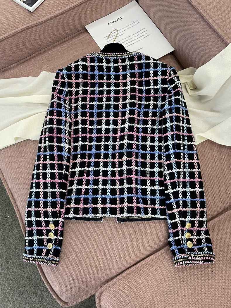 Chanel Chanel Colorful plaid tweed four-pocket jacket Size XS / US 0-2 / IT 36-38 - 4 Thumbnail