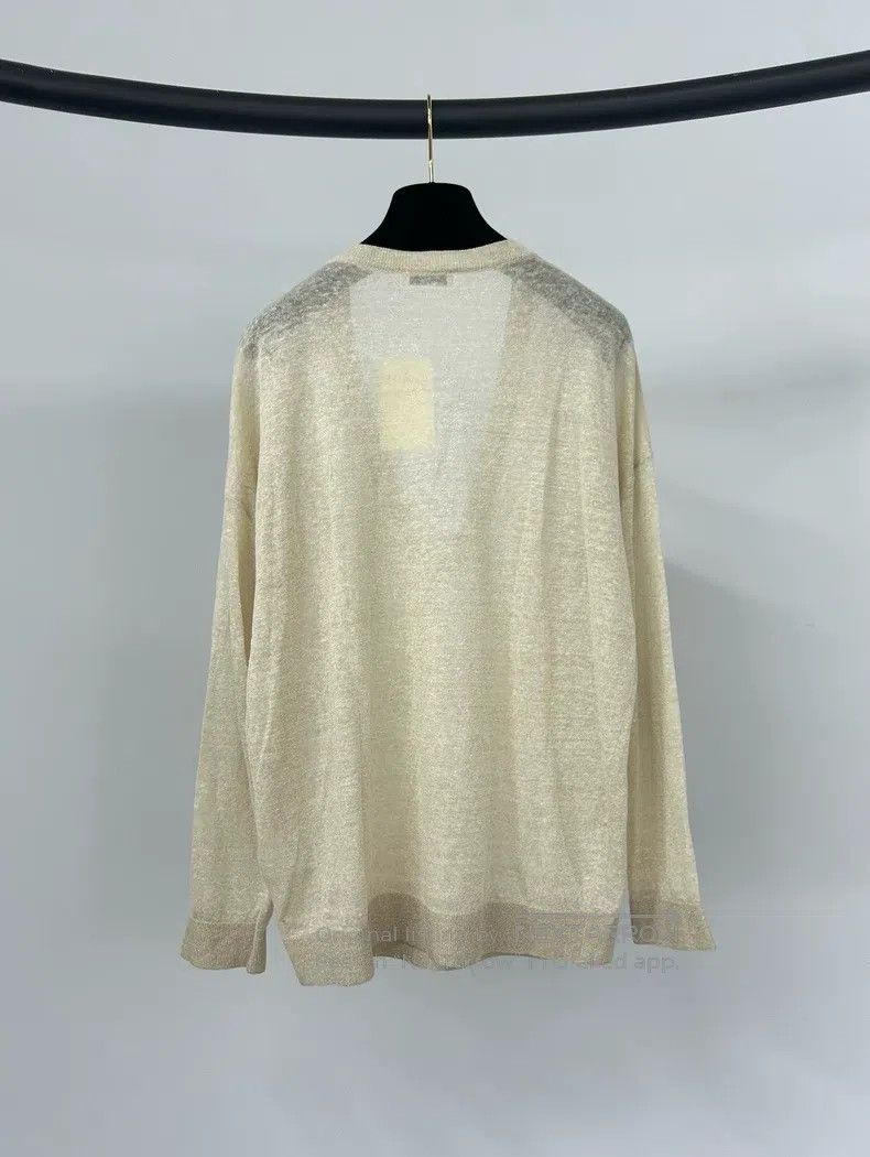 Brunello Cucinelli Brunello Cucinelli V-neck knitted top Size S / US 4 / IT 40 - 2 Thumbnail