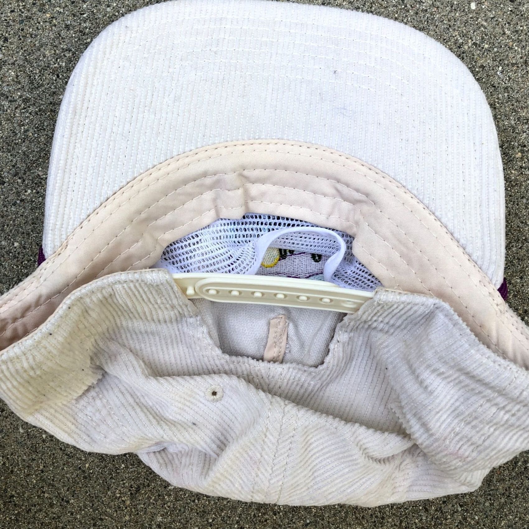 Vintage MIGHTY FINE Texas Corduroy Hat Cap Adjustable Beige Men's Size ONE SIZE - 5 Thumbnail