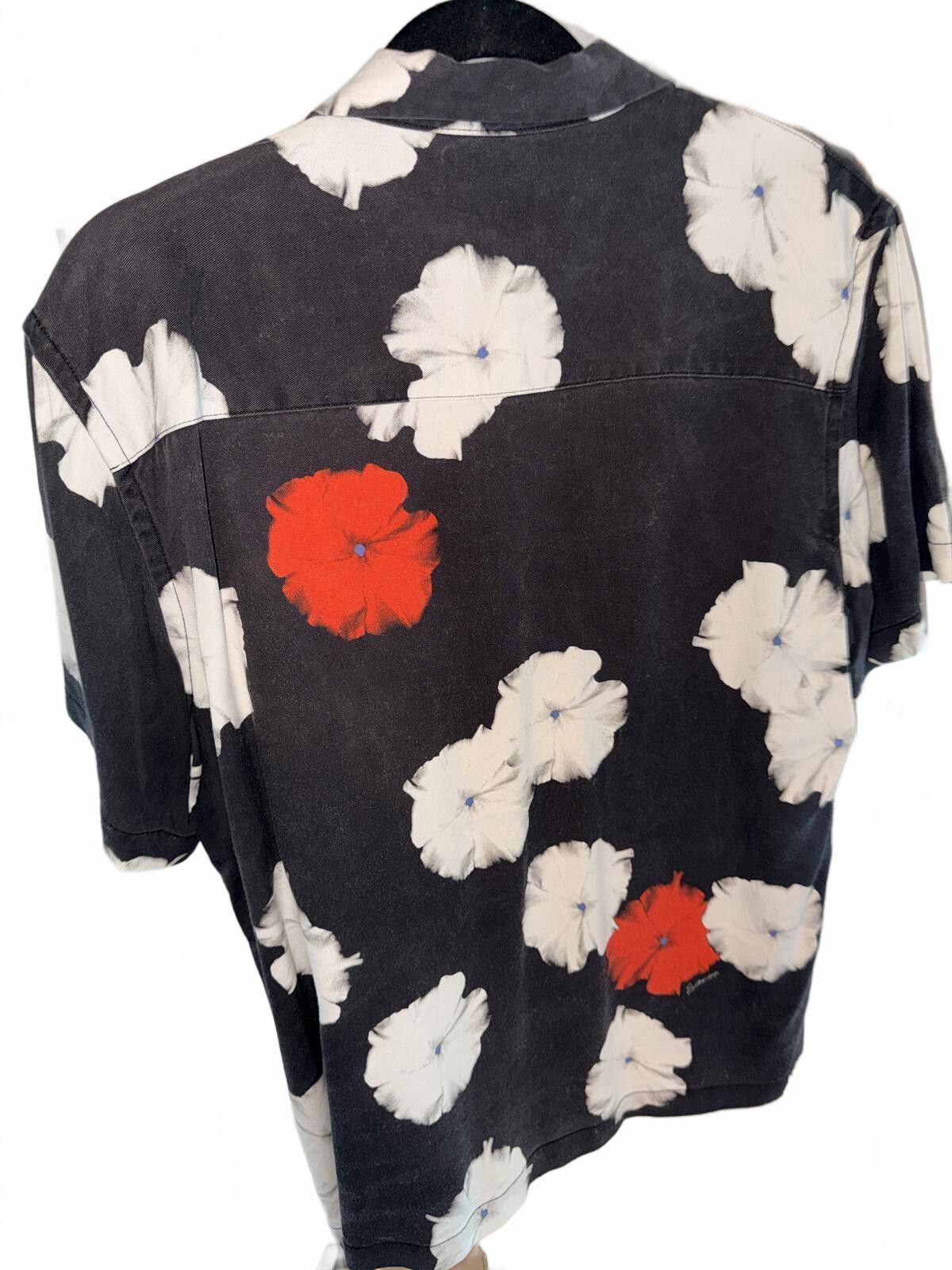 Other Saturdays NYC Black Floral Short Sleeve Button-Up Shirt Size US M / EU 48-50 / 2 - 3 Thumbnail