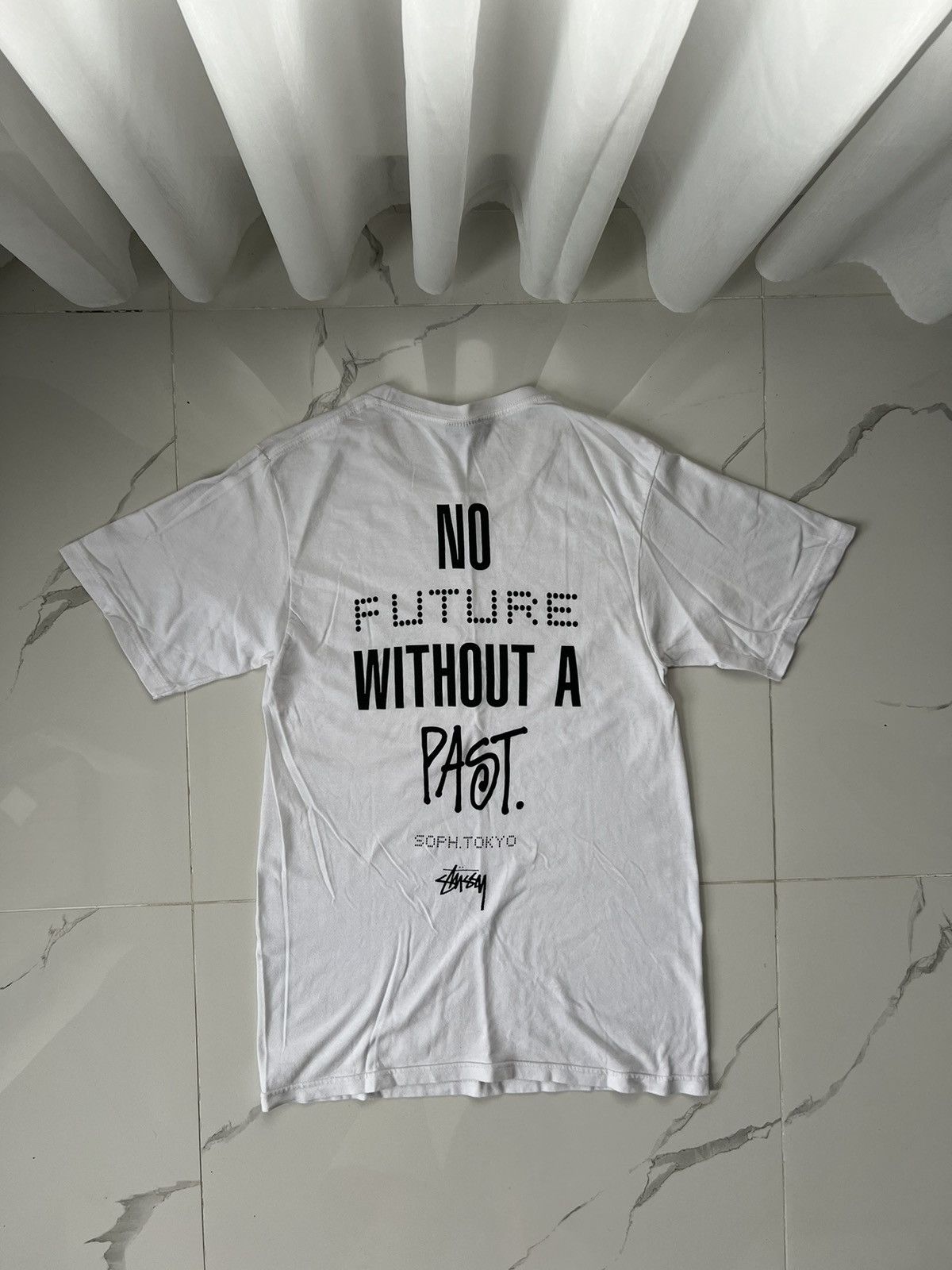 Stussy × Vintage STUSSY TEE TOKYO NO FUTURE WITHOUT PAST RETRO RARE Y2K Size US S / EU 44-46 / 1 - 1 Thumbnail