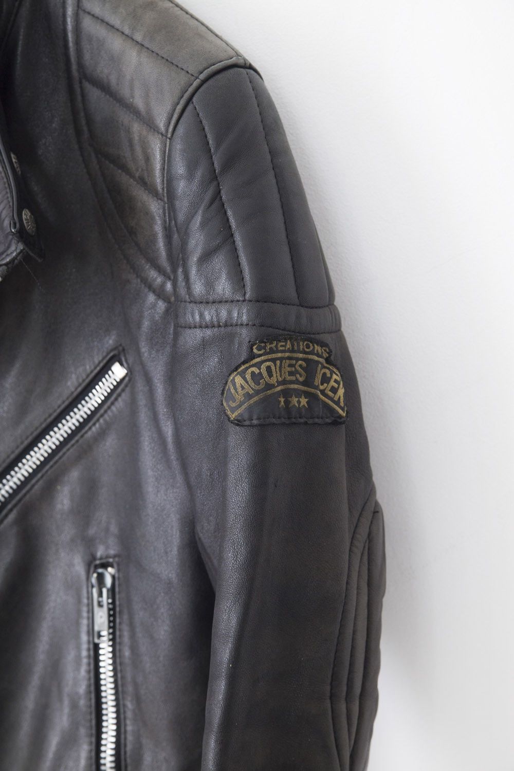 Vintage 1970's French leather biker jacket Size US S / EU 44-46 / 1 - 3 Thumbnail