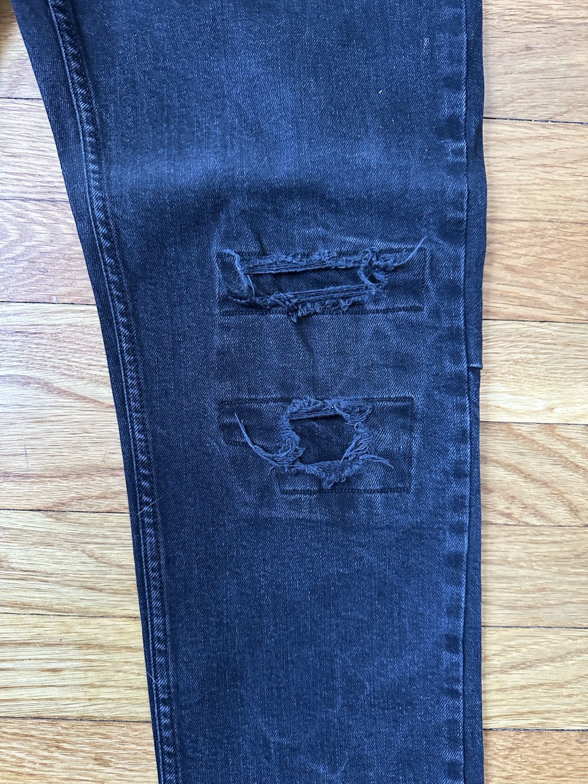 Ksubi Ksubi Ripped Denim Tapered Black 36 Size US 36 / EU 52 - 3 Thumbnail