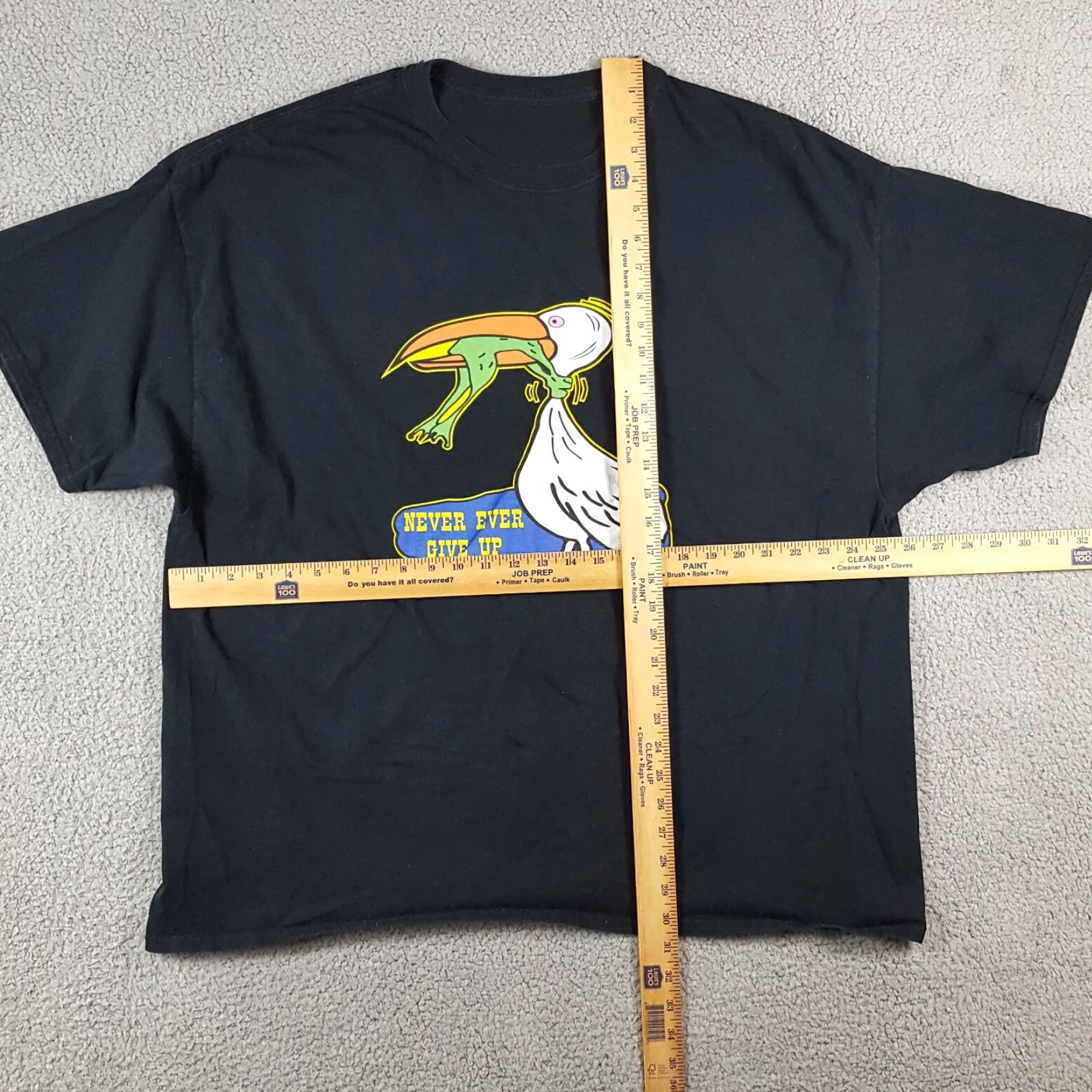 Etro Vintage Faded Faded Black Men's Size 2XL T-Shirt Retro 90s Y2K Frog Bird Funny Vintage Size US XXL / EU 58 / 5 - 2 Thumbnail