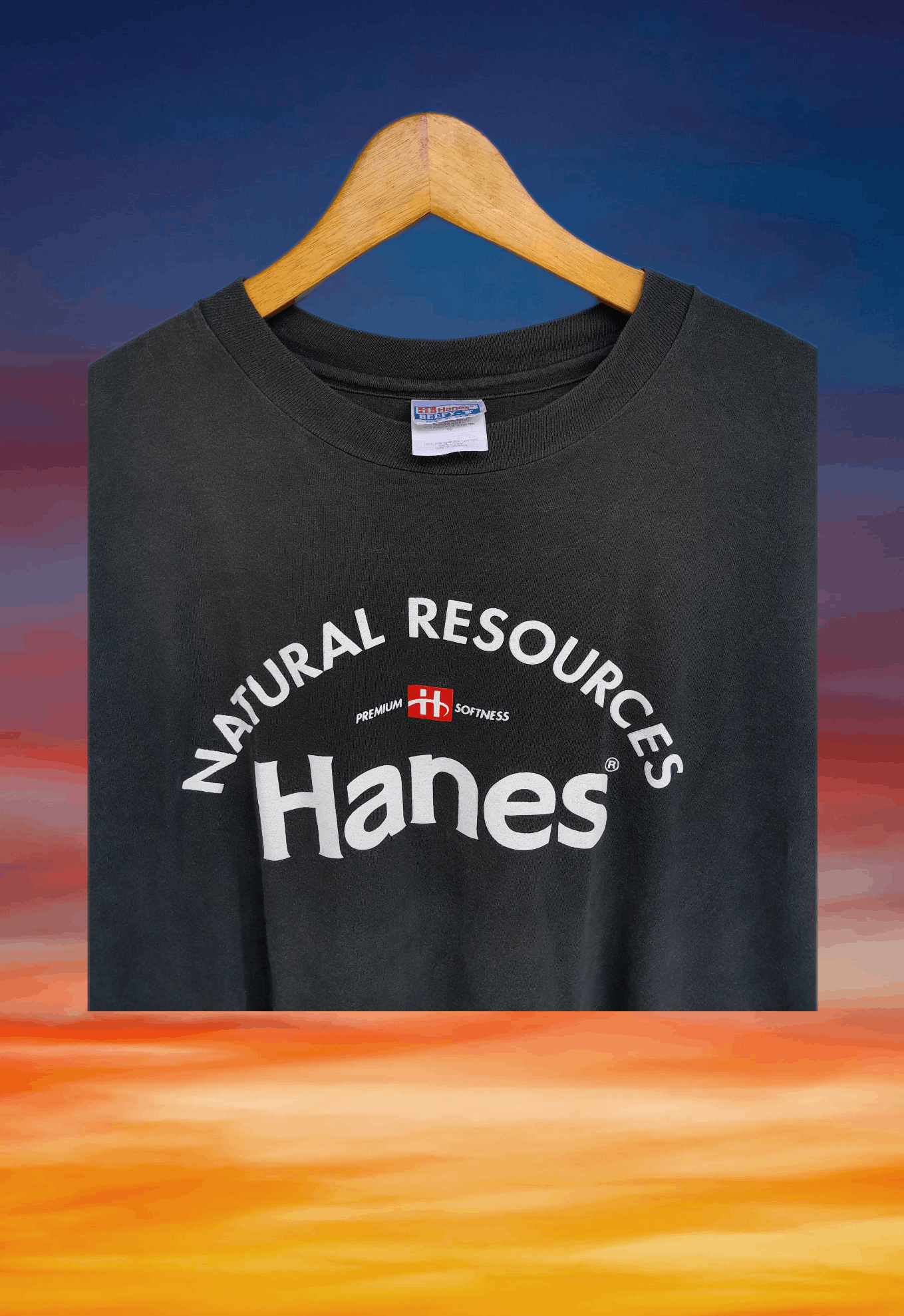 Hanes Vintage 90s HANES Natural Resources tee t-shirt Size US XL / EU 56 / 4 - 5 Thumbnail