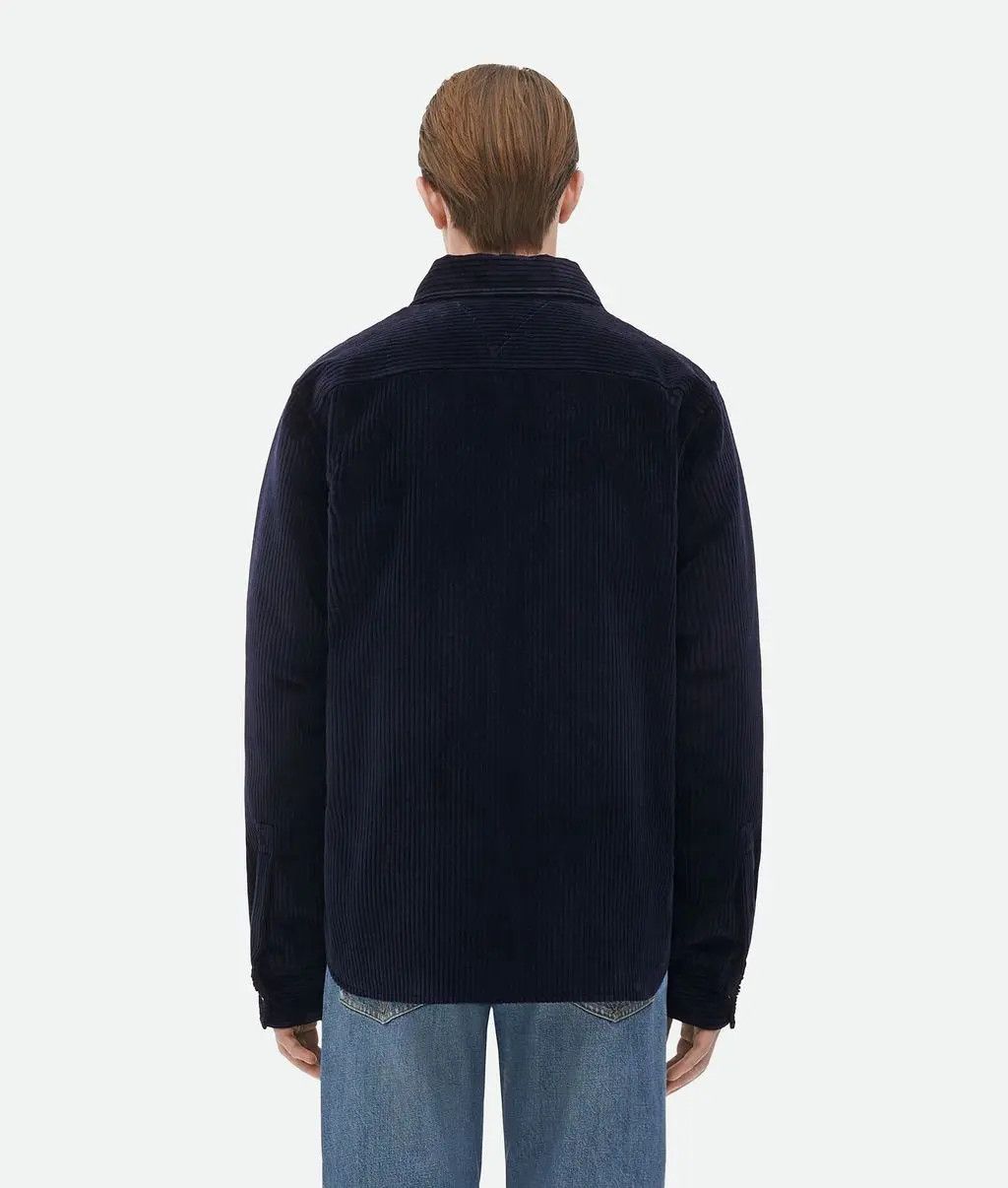 Bottega Veneta o1w1db10525 Cotton Corduroy Shirt in Navy Size US S / EU 44-46 / 1 - 4 Thumbnail