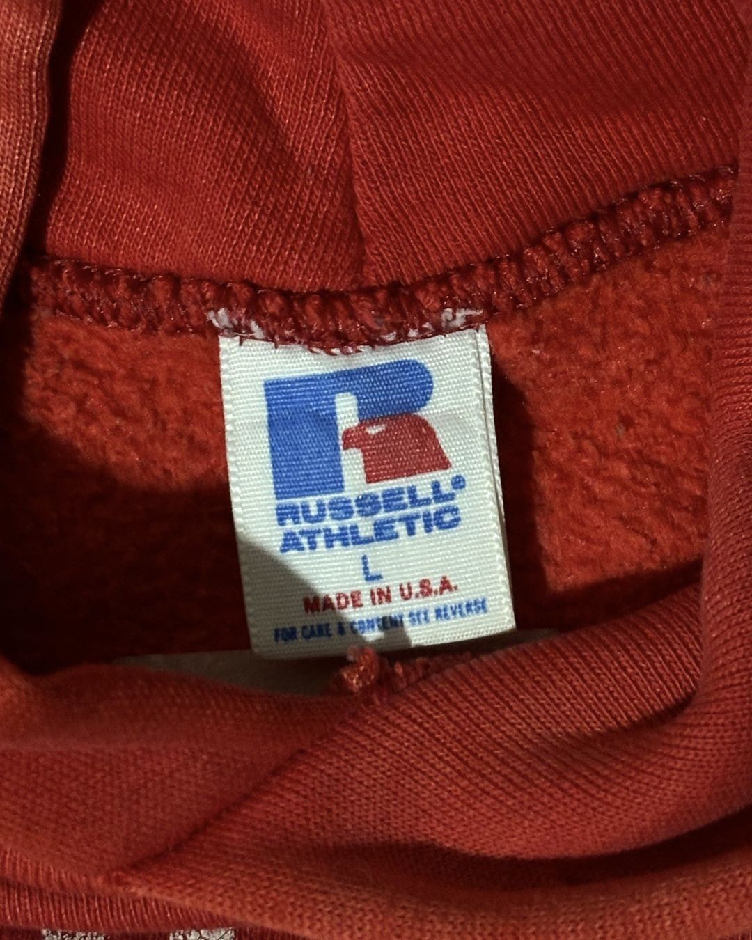 Russell Athletic 1980’s Russell Athletic “Lakeland” Red Hoodie Size US L / EU 52-54 / 3 - 5 Thumbnail