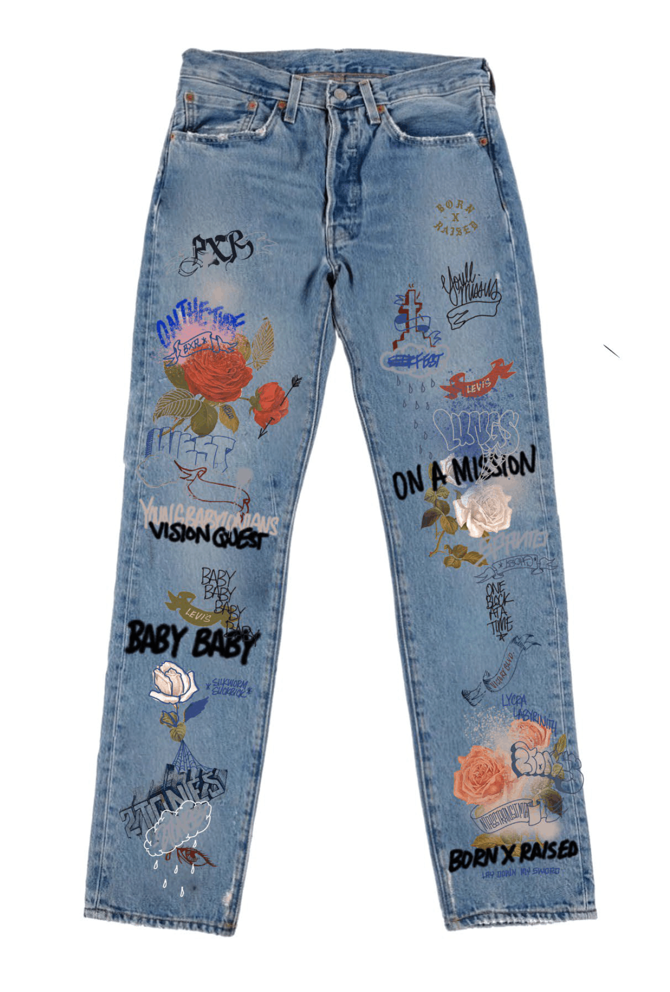 Levi's Born X Raised x Levi's Rolling Loud Jeans | Grailed