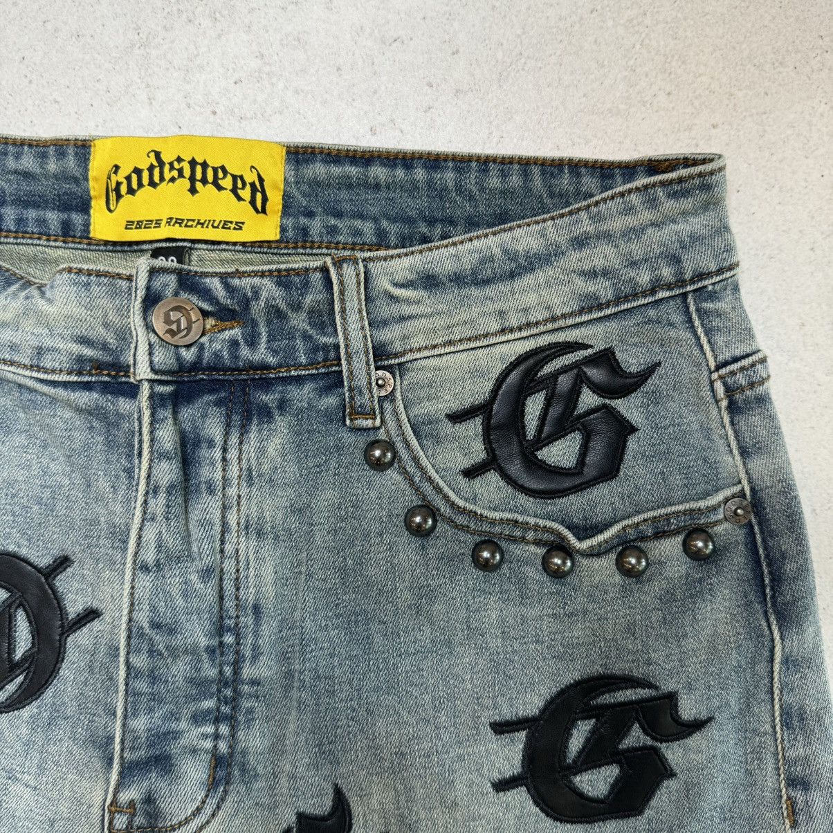 Godspeed Godspeed infinity denim shorts blue wash SIZE 34 Size US 34 / EU 50 - 4 Thumbnail