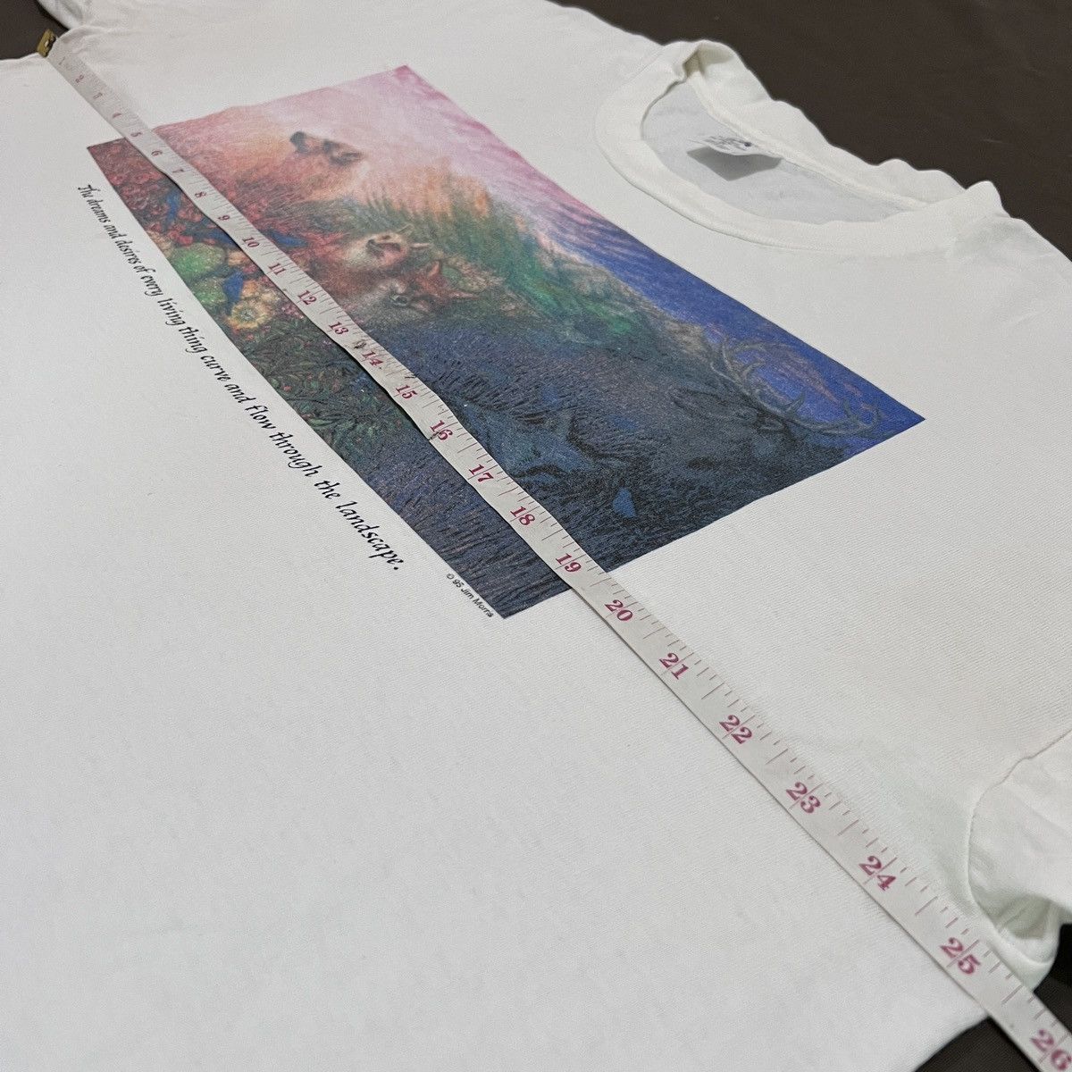 Vintage Vintage 90s JIM MORRIS ANIMAL LANDSCAPE ART Tee 2XL Size US XXL / EU 58 / 5 - 11 Thumbnail