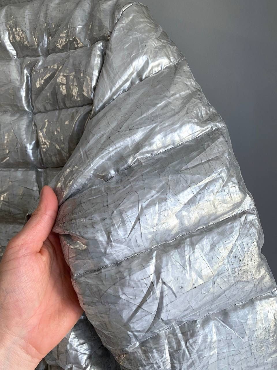 Moncler Vintage Moncler Grenoble Womens Metallic Puffer Jacket Sz 40 Size S / US 4 / IT 40 - 21 Thumbnail