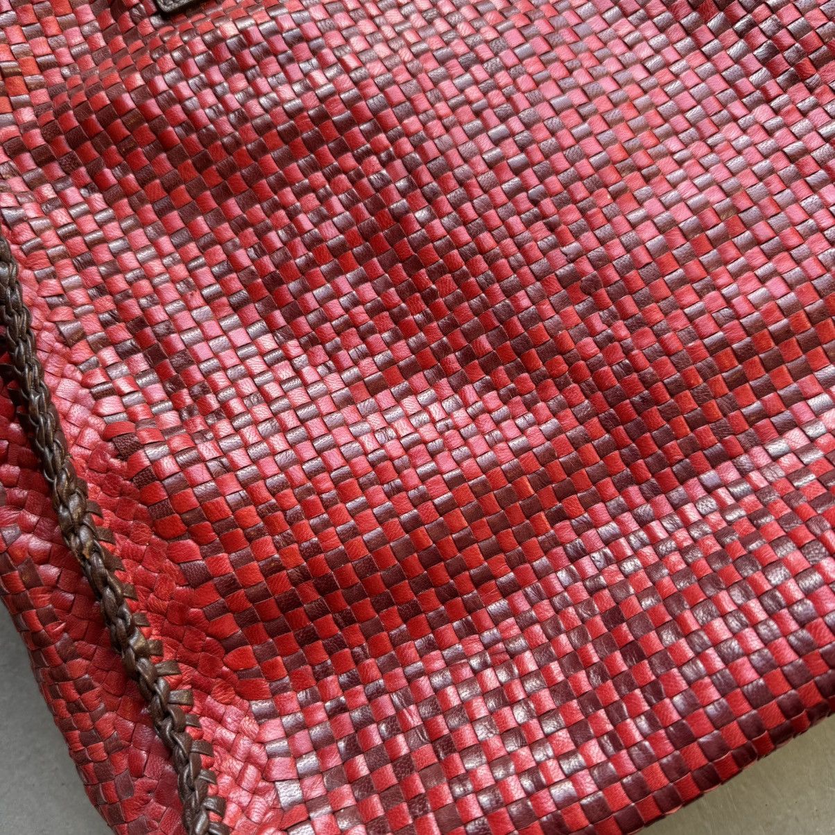 Prada Prada - Madras Leather Tote Bag Size ONE SIZE - 6 Thumbnail