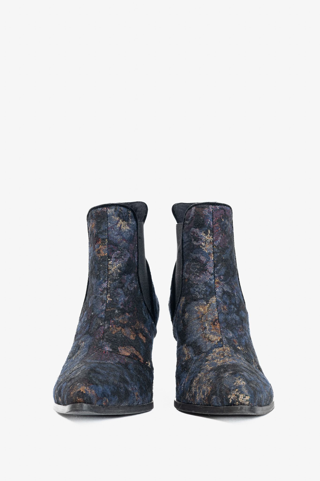 John Fluevog John Fluevog Ara Floral Vintage-Inspired Chelsea Boots Size US 8 / IT 38 - 2 Thumbnail