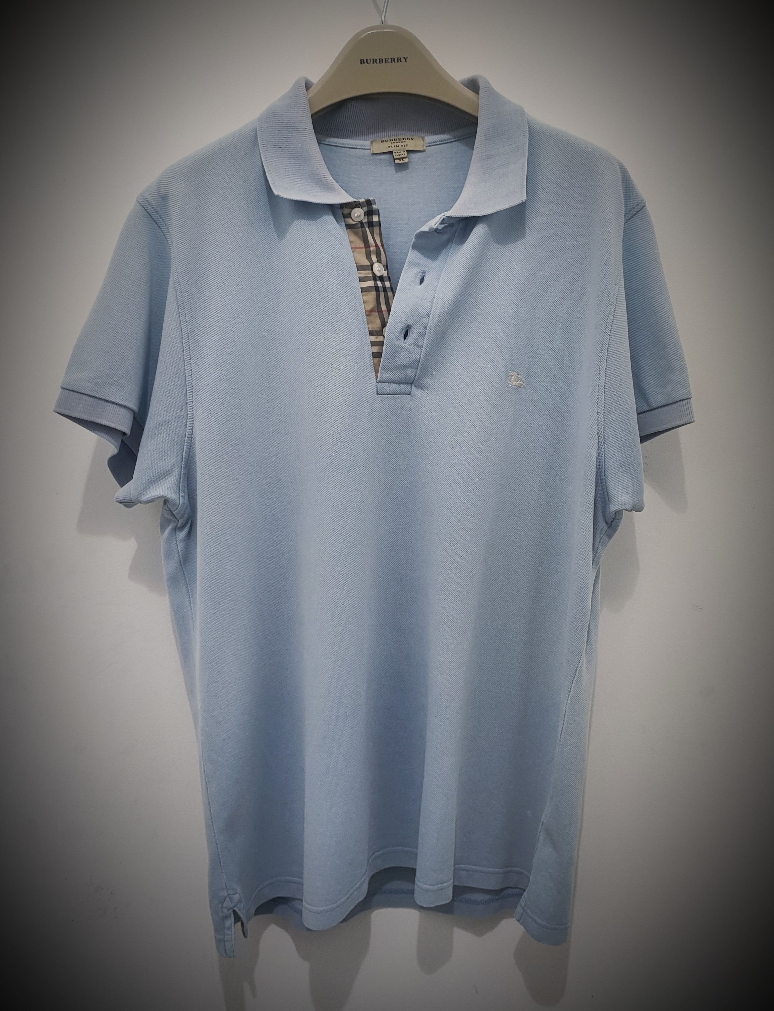 Burberry 🔥 Polo Burberry Size XL light blue🔥 Size US XL / EU 56 / 4 - 2 Thumbnail