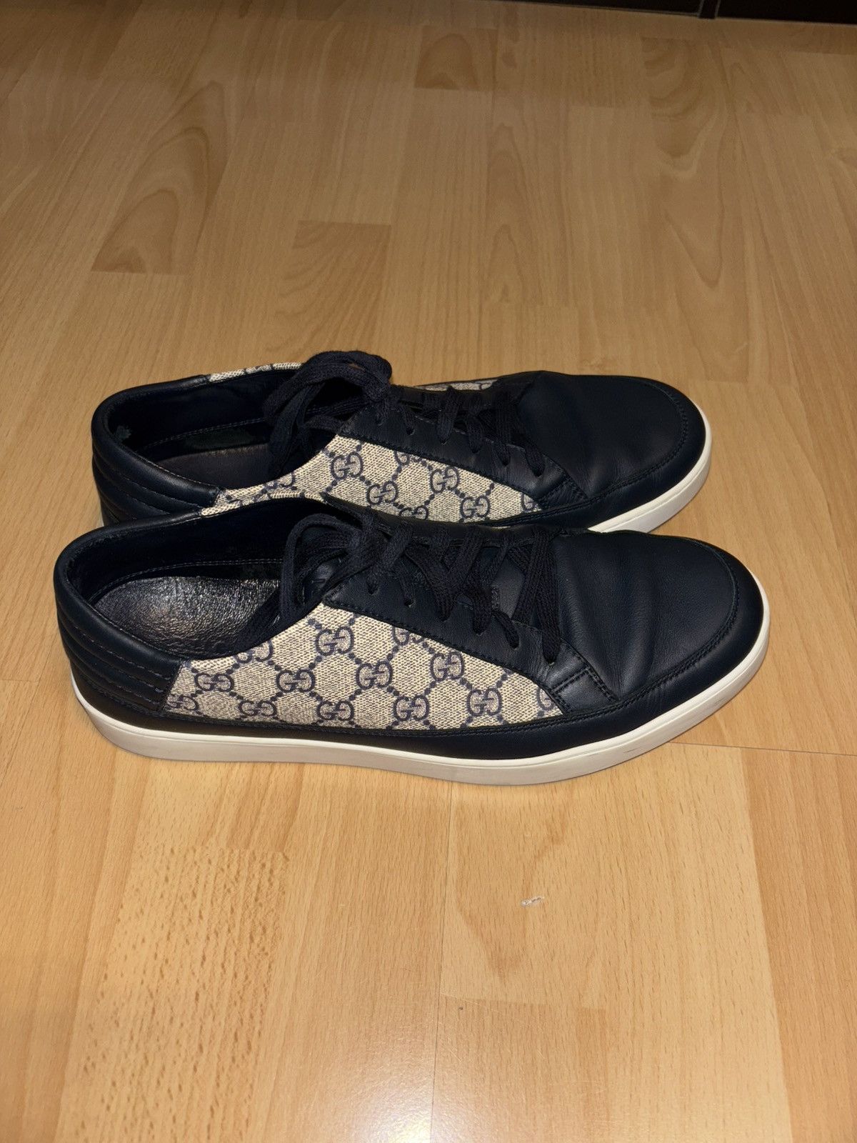 Gucci Gucci Common GG Supreme Navy Size US 11 / EU 44 - 5 Thumbnail